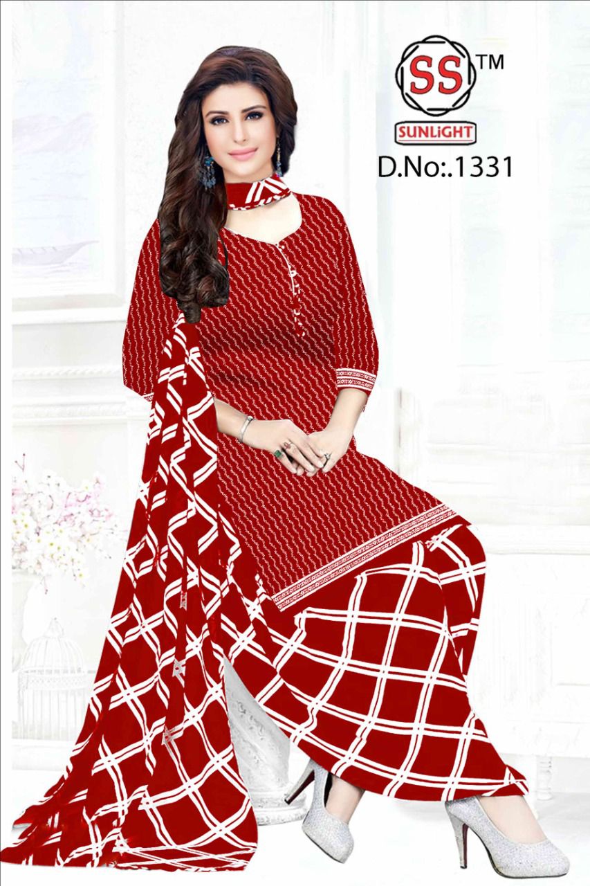 SSC Sunlight Wholesale Pure Cotton Printed Dress Material