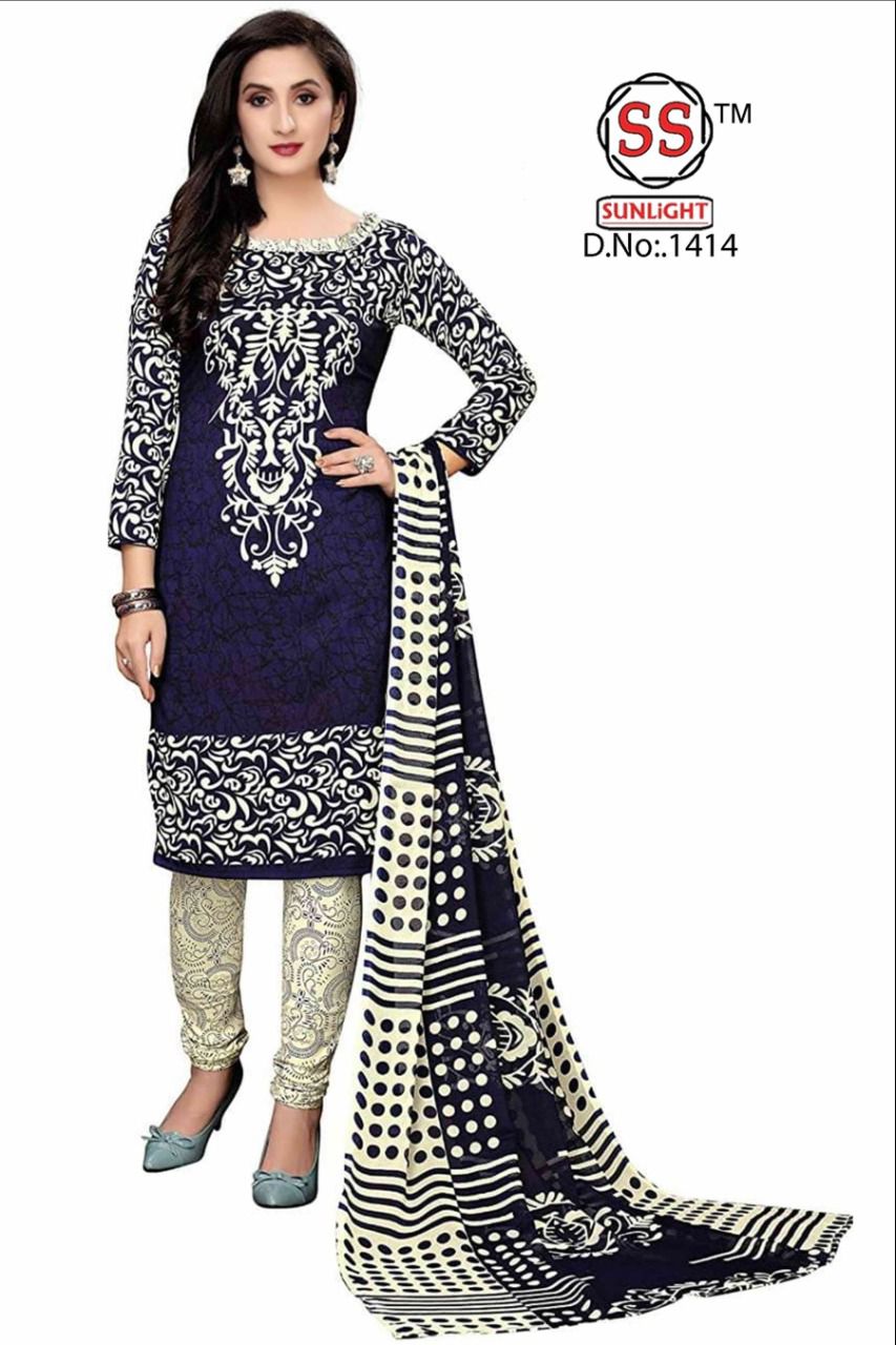 SSC Sunlight Wholesale Pure Cotton Printed Dress Material