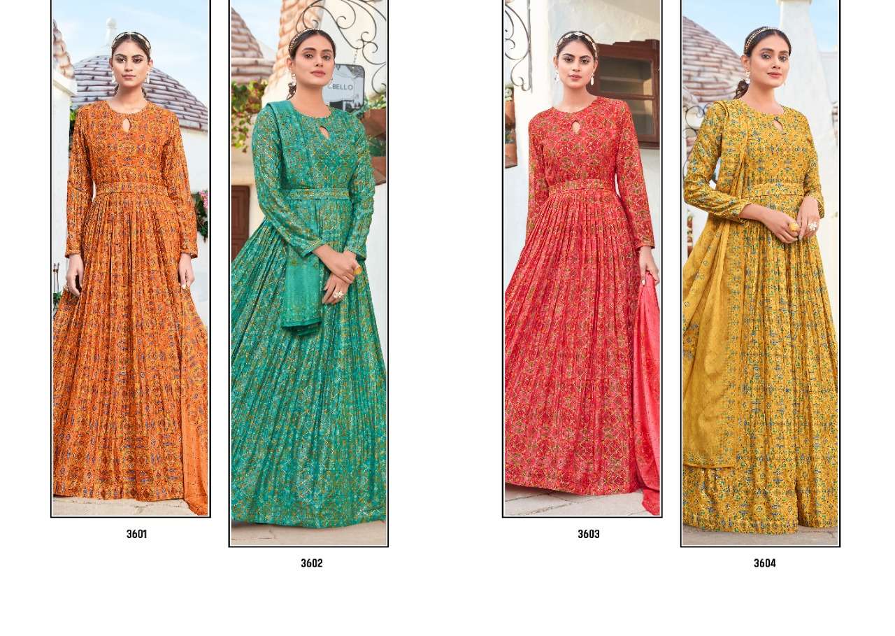 PASSIONATE BY RANGOON EXCLUSIVE LONG GOWN WITH DUPATTA COLLECTION