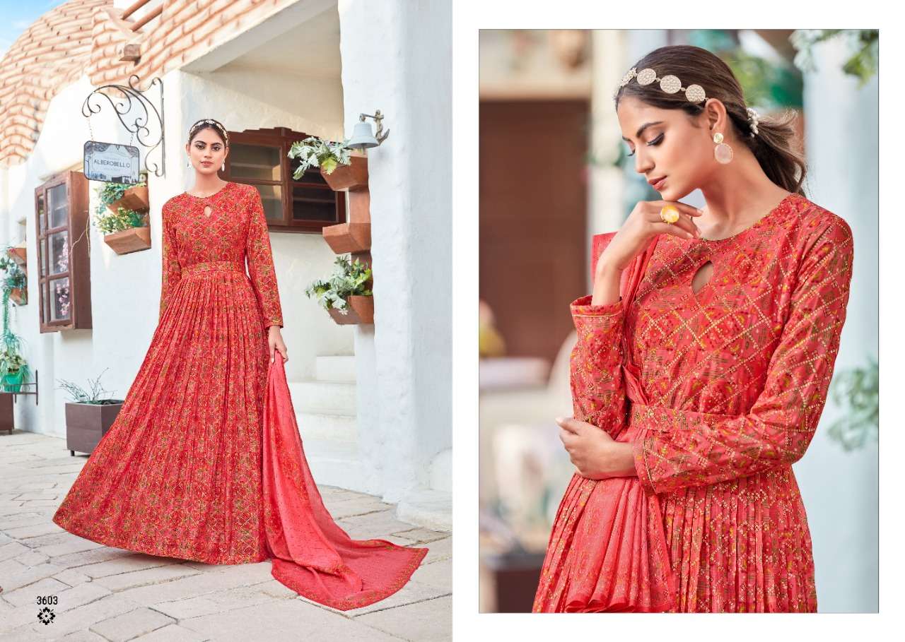 PASSIONATE BY RANGOON EXCLUSIVE LONG GOWN WITH DUPATTA COLLECTION