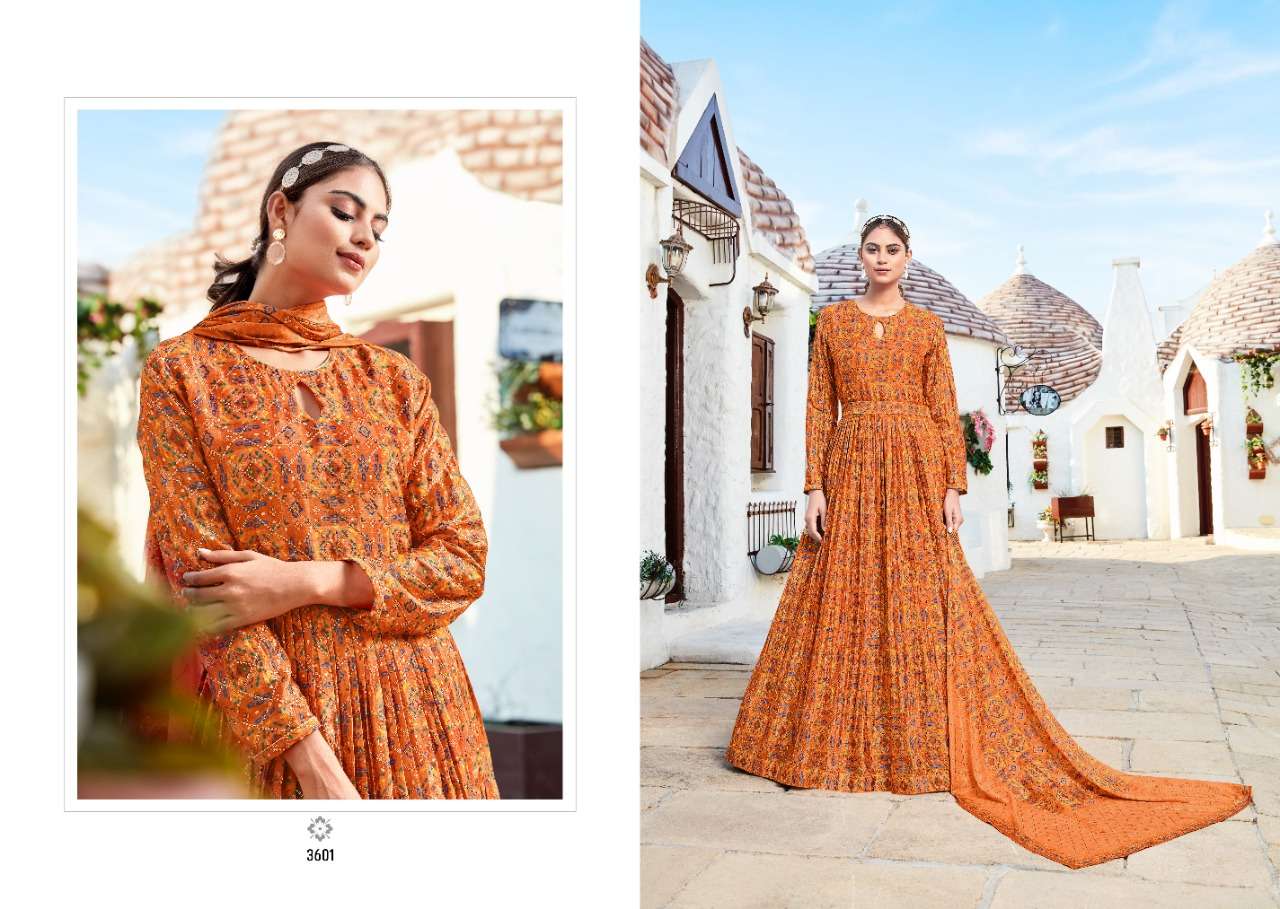 PASSIONATE BY RANGOON EXCLUSIVE LONG GOWN WITH DUPATTA COLLECTION