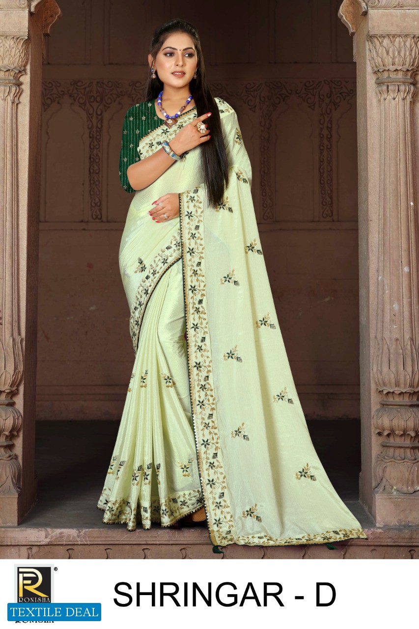 Ronisha Shringar Wholesale Fancy Casual Indian Sarees