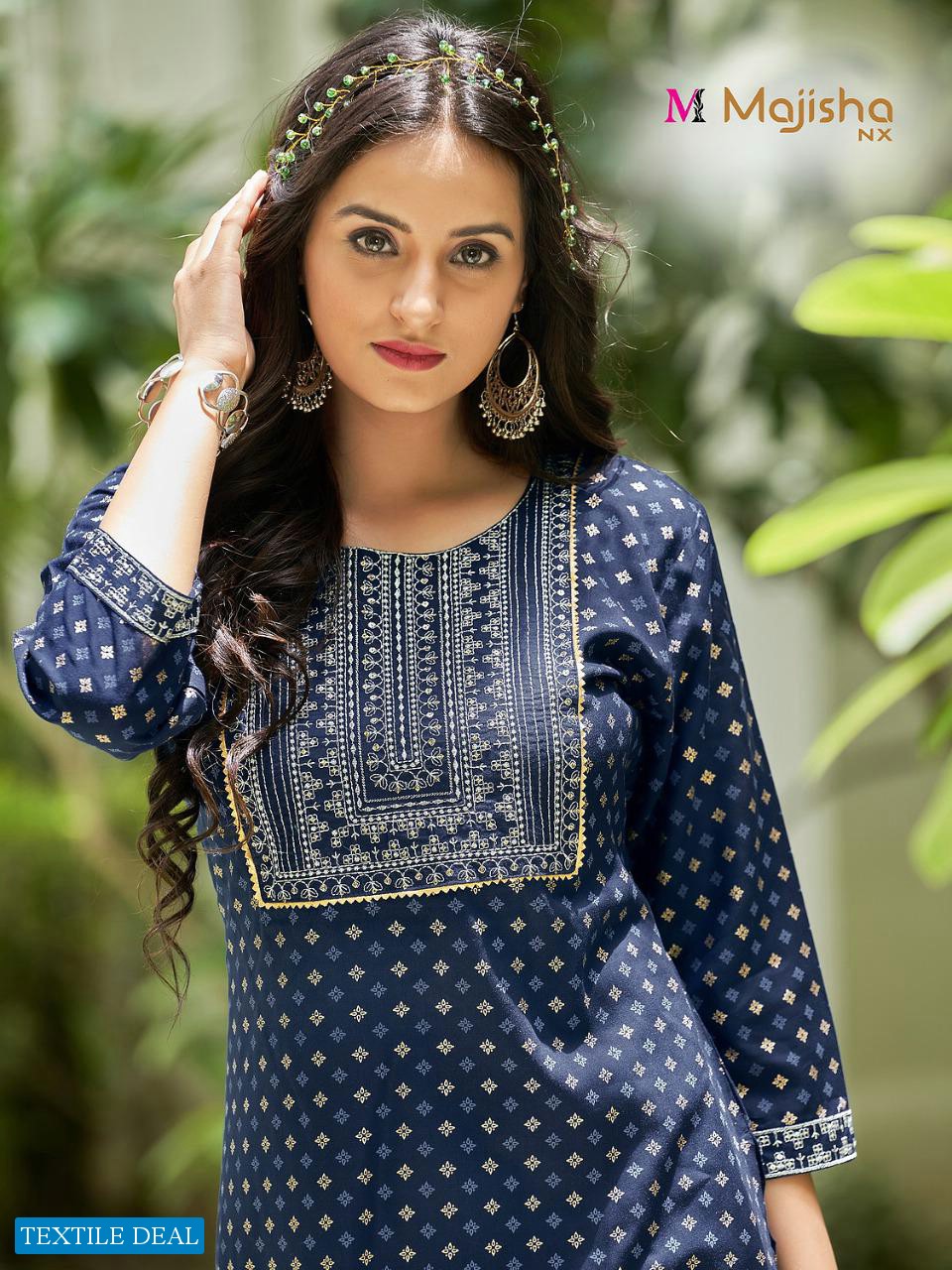 Majisha Poshak Vol-5 Wholesale 14 Kg Reyon Long Kurti Catalogs