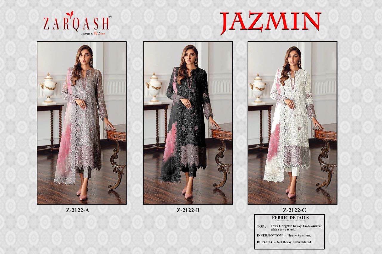 Zarqash Jazmin Z-2122 Wholesale Pakistani Concept Dress