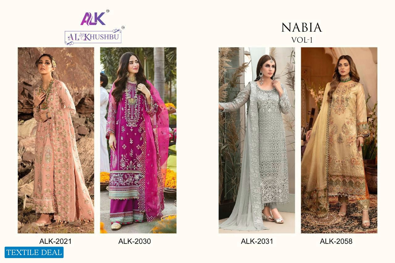 Al khushbu Nabia Vol-1 Wholesale Pakistani Concept Dress