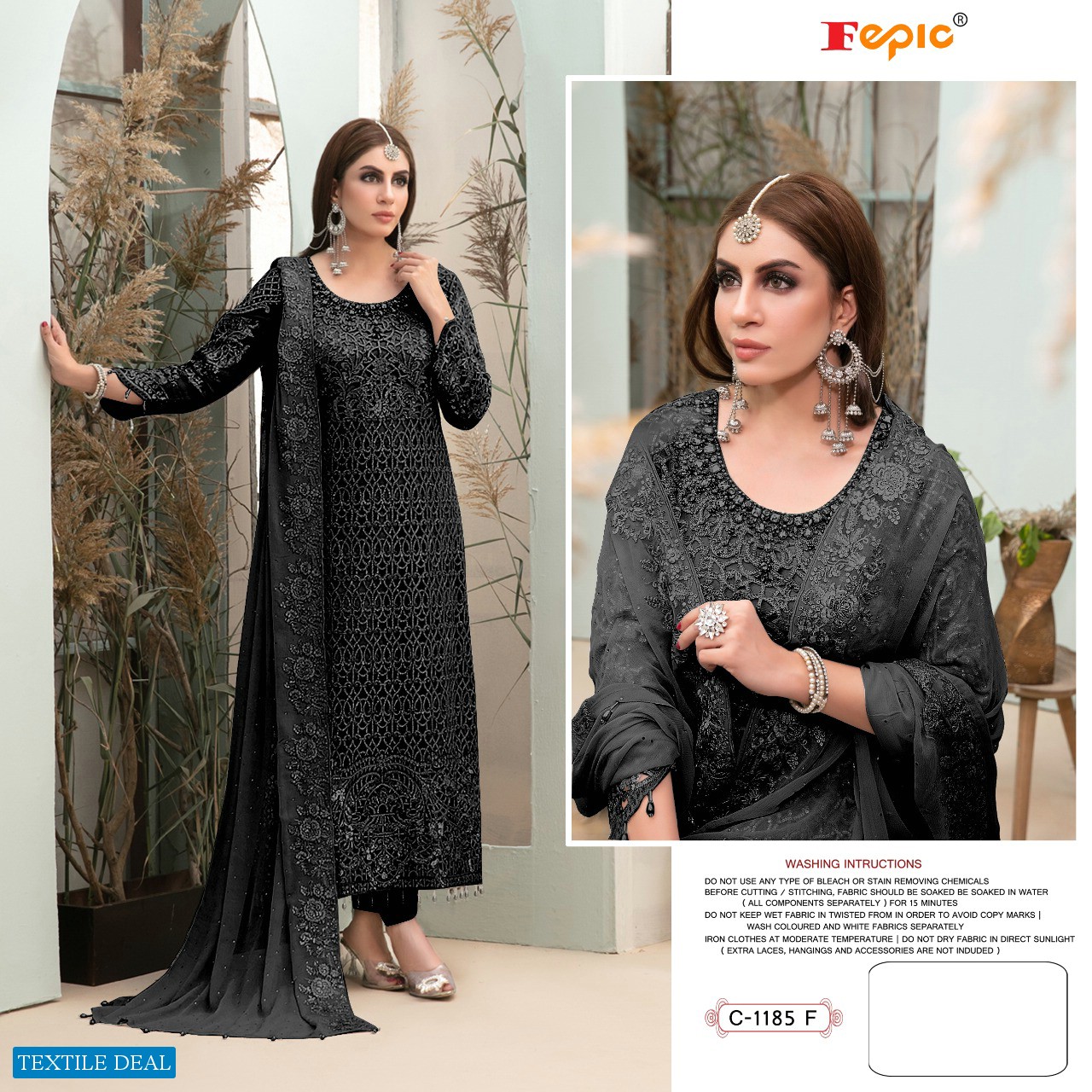 Fepic Rosemeen C-1185 Wholesale Pakistani Concept Dress
