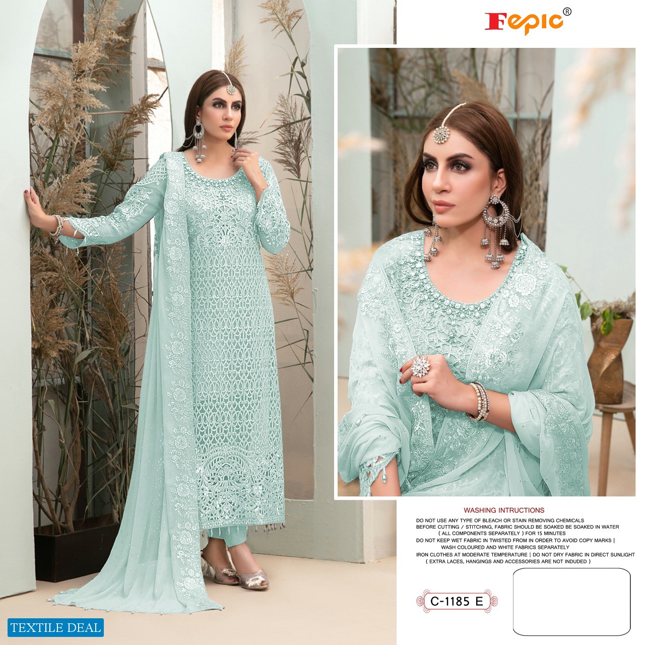 Fepic Rosemeen C-1185 Wholesale Pakistani Concept Dress