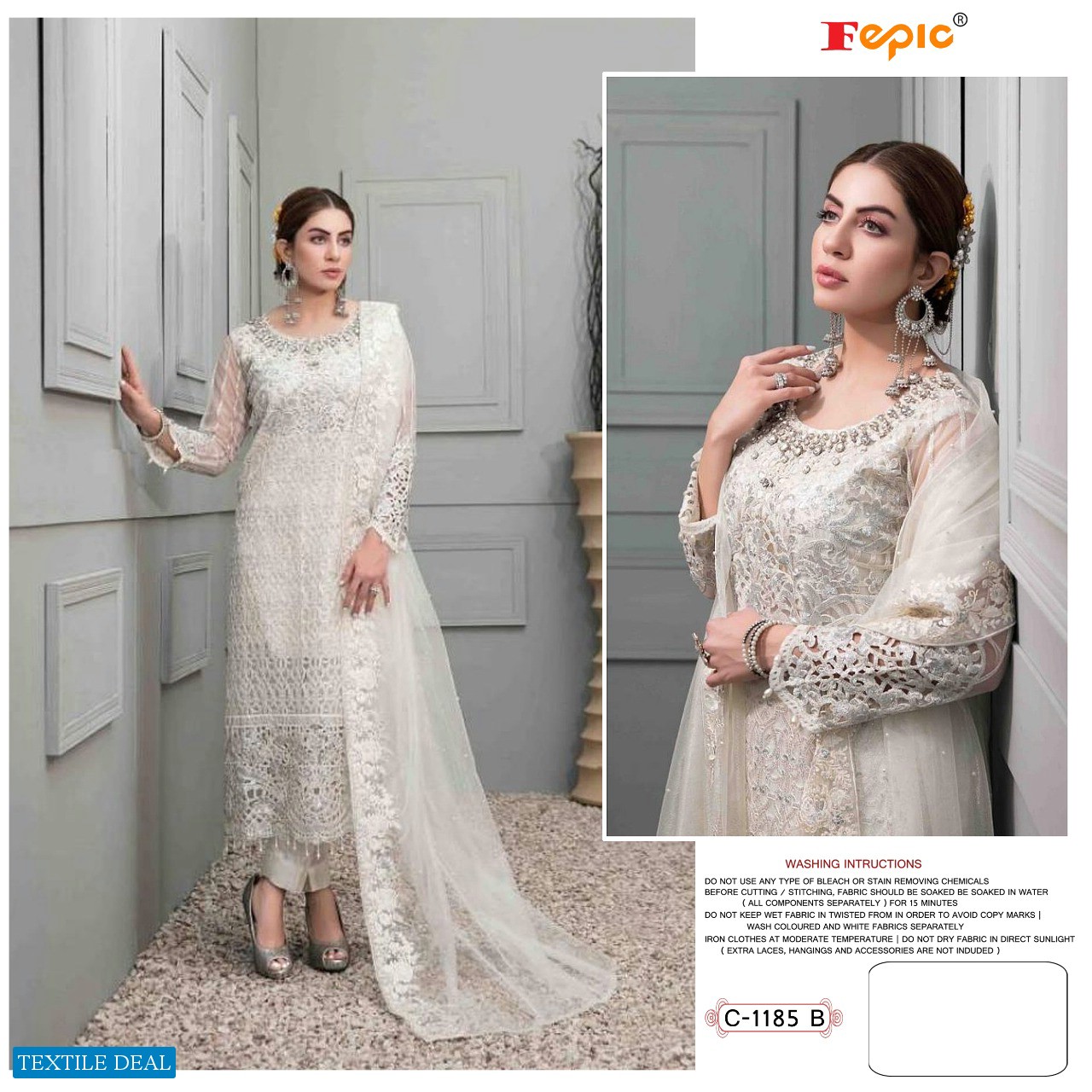 Fepic Rosemeen C-1185 Wholesale Pakistani Concept Dress