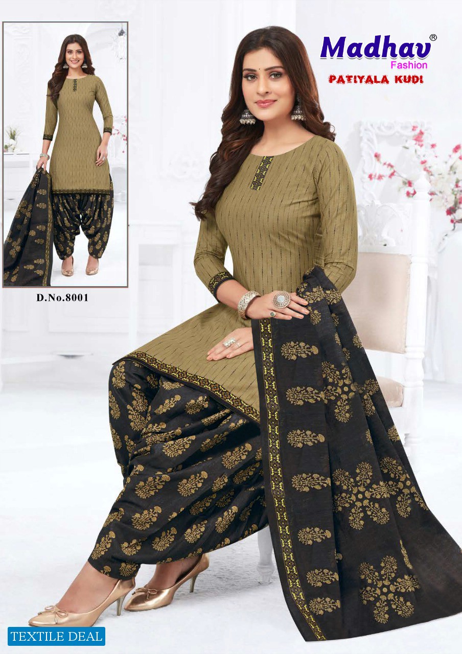 Madhav Patiyala Kudi Vol-8 Wholesale Unstitched Cotton Dress Material