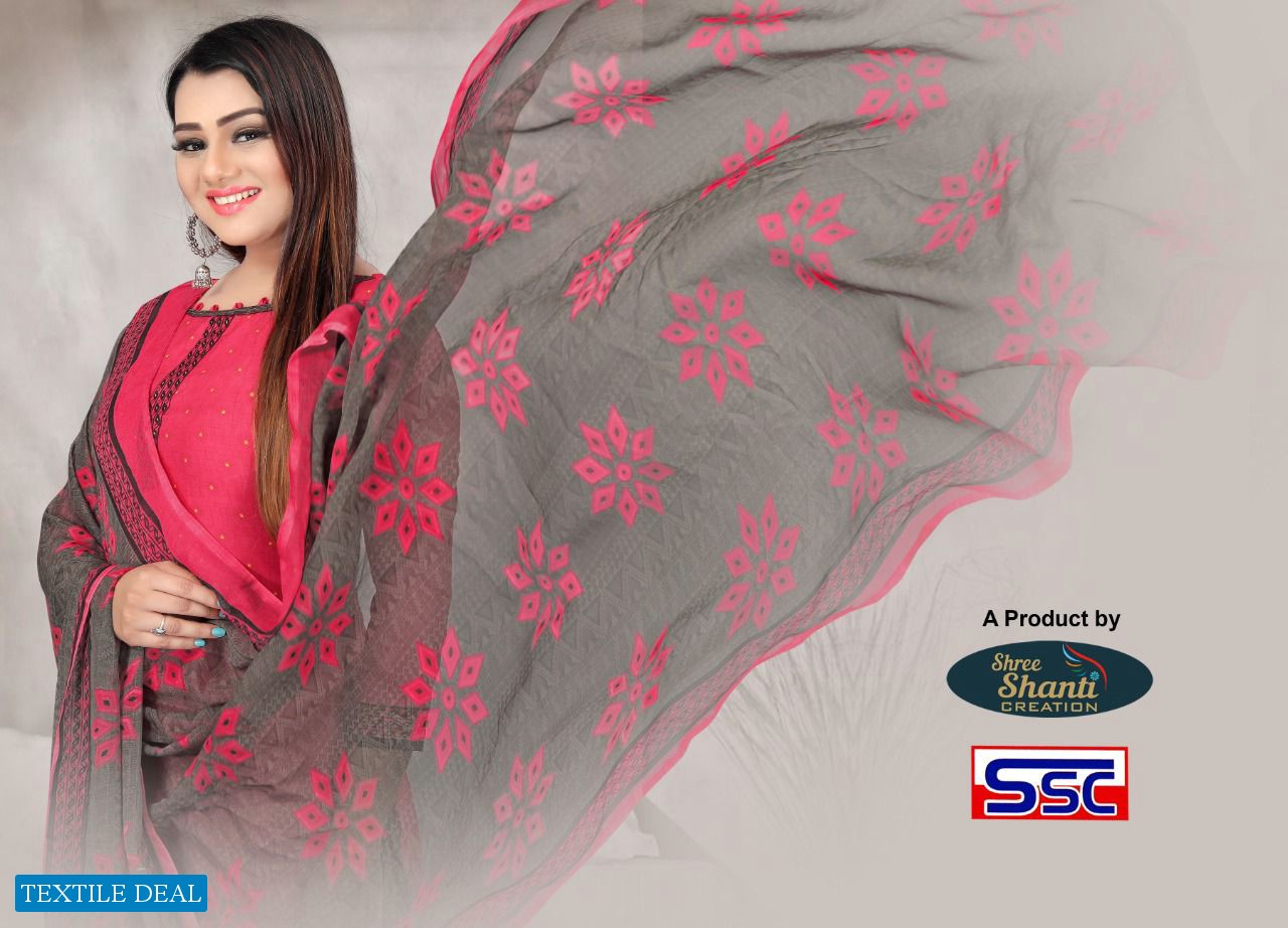 SSC Jasmine Vol-24 Wholesale Pure Cotton Unstitched Dress Material