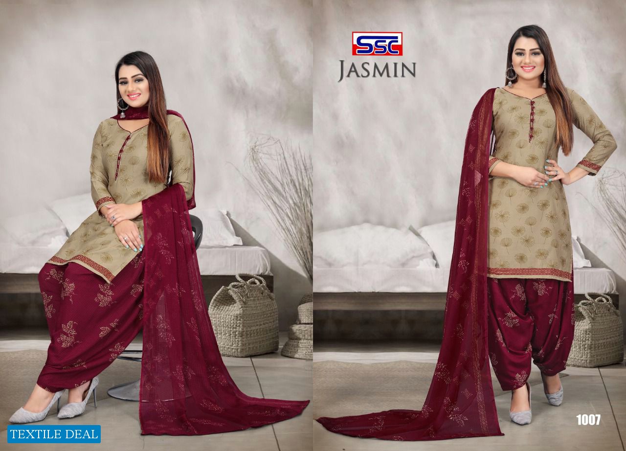 SSC Jasmine Vol-24 Wholesale Pure Cotton Unstitched Dress Material