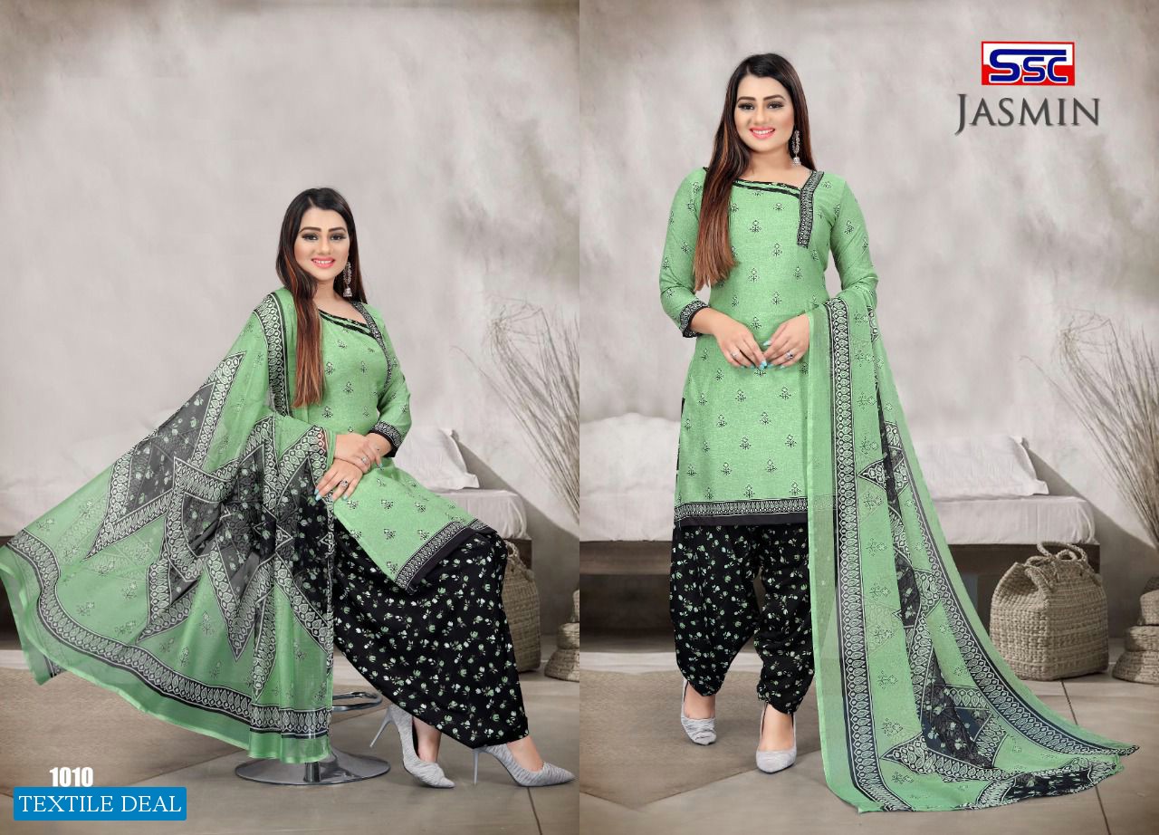 SSC Jasmine Vol-24 Wholesale Pure Cotton Unstitched Dress Material