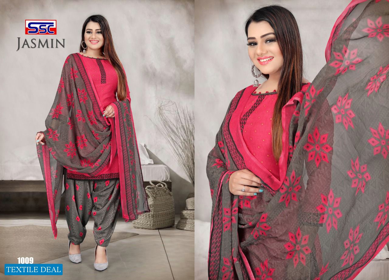 SSC Jasmine Vol-24 Wholesale Pure Cotton Unstitched Dress Material