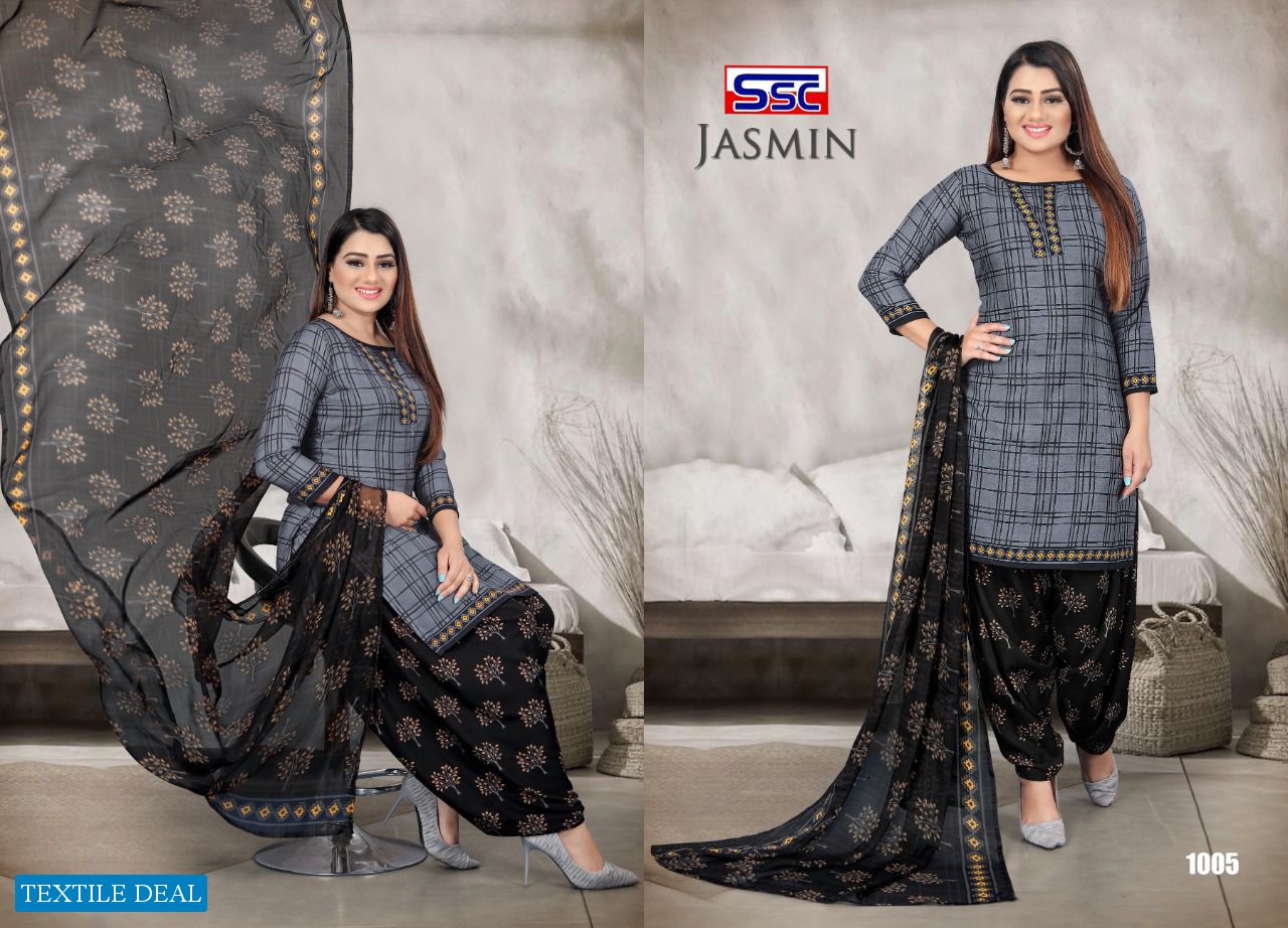 SSC Jasmine Vol-24 Wholesale Pure Cotton Unstitched Dress Material