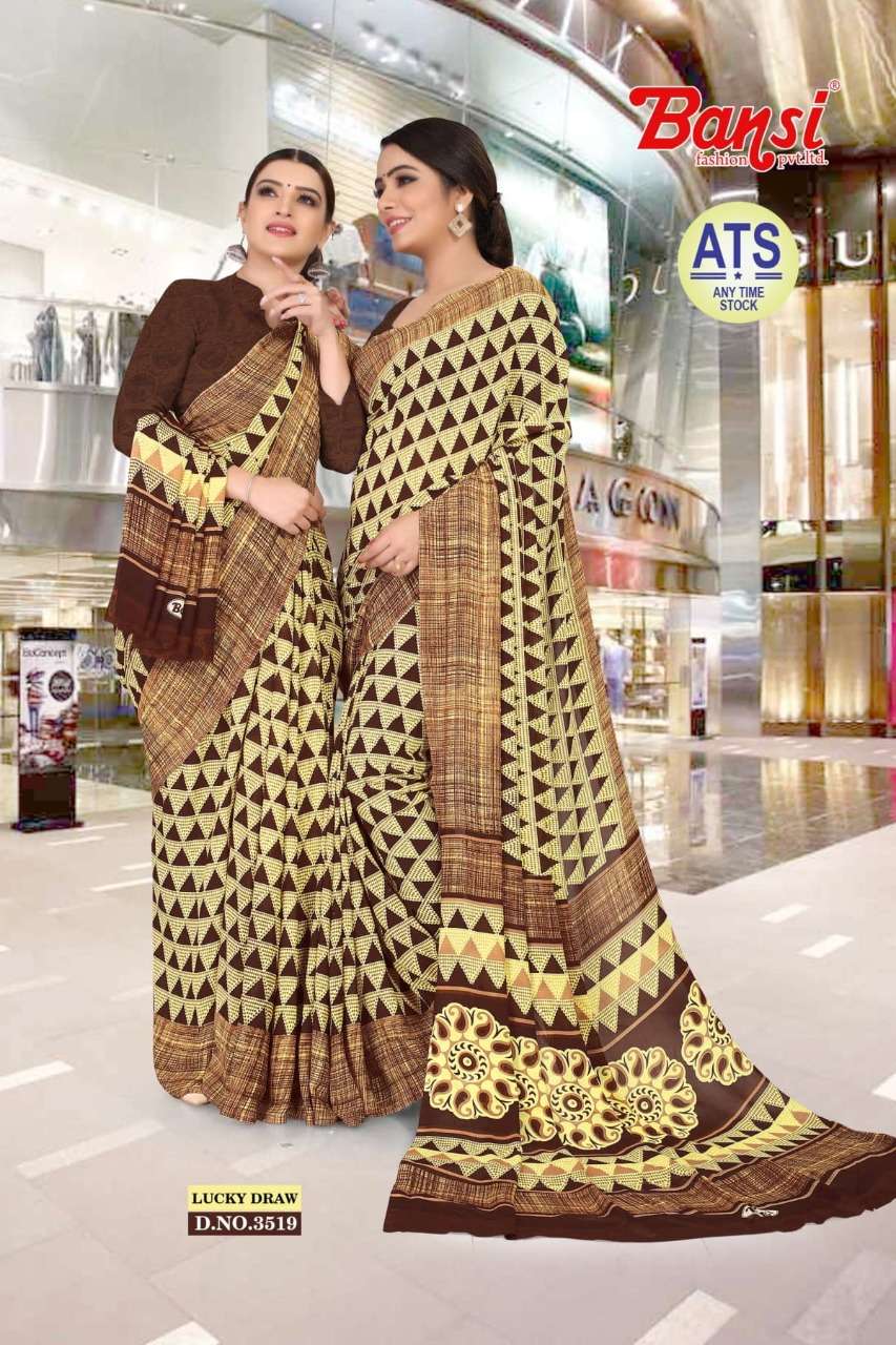 BANSI ATS LUCKY DRAW VOL 31 RENIAL UNIFORM SAREES COLLECTION