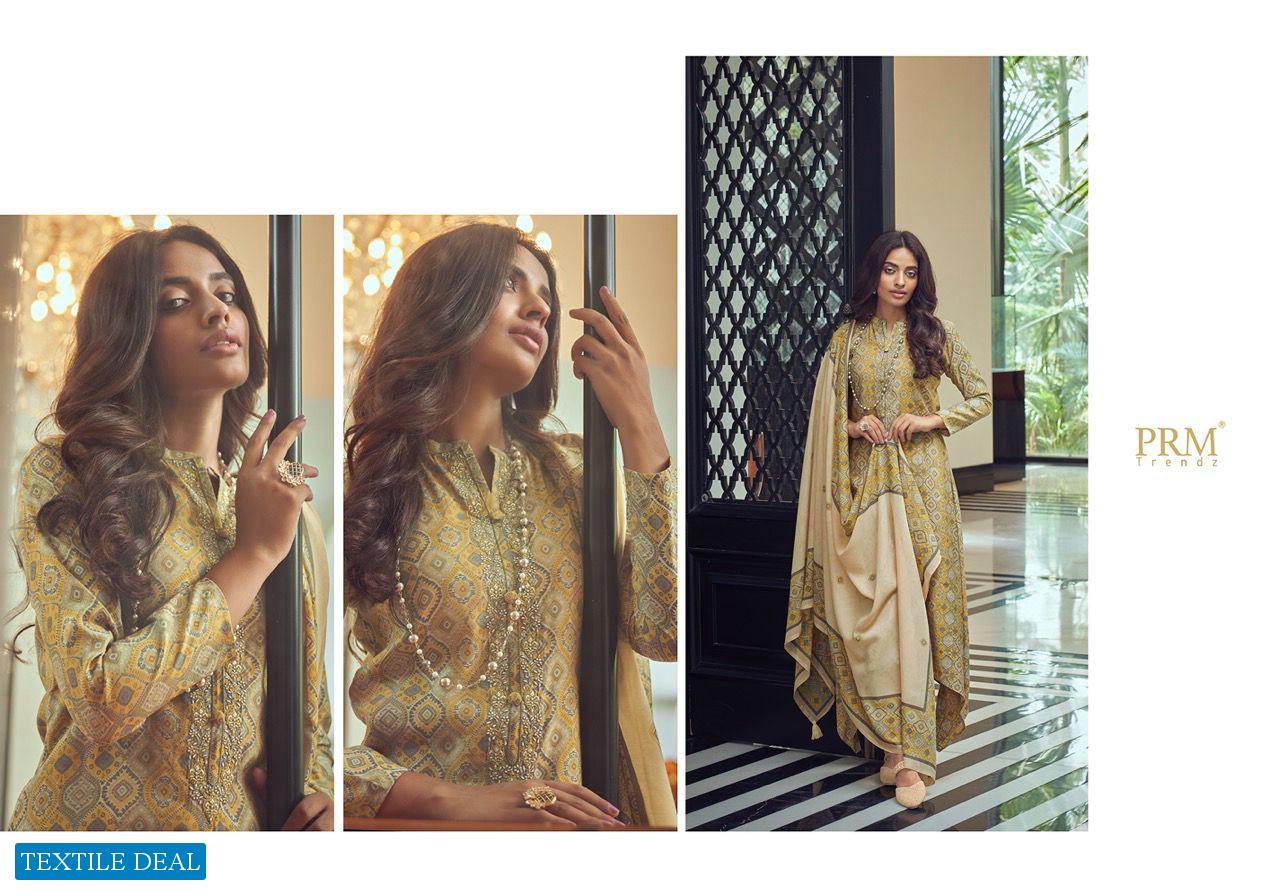 PRM Vogue Vol-5 Wholesale Pure Muslin Viscose With Neck Work Salwar Suits