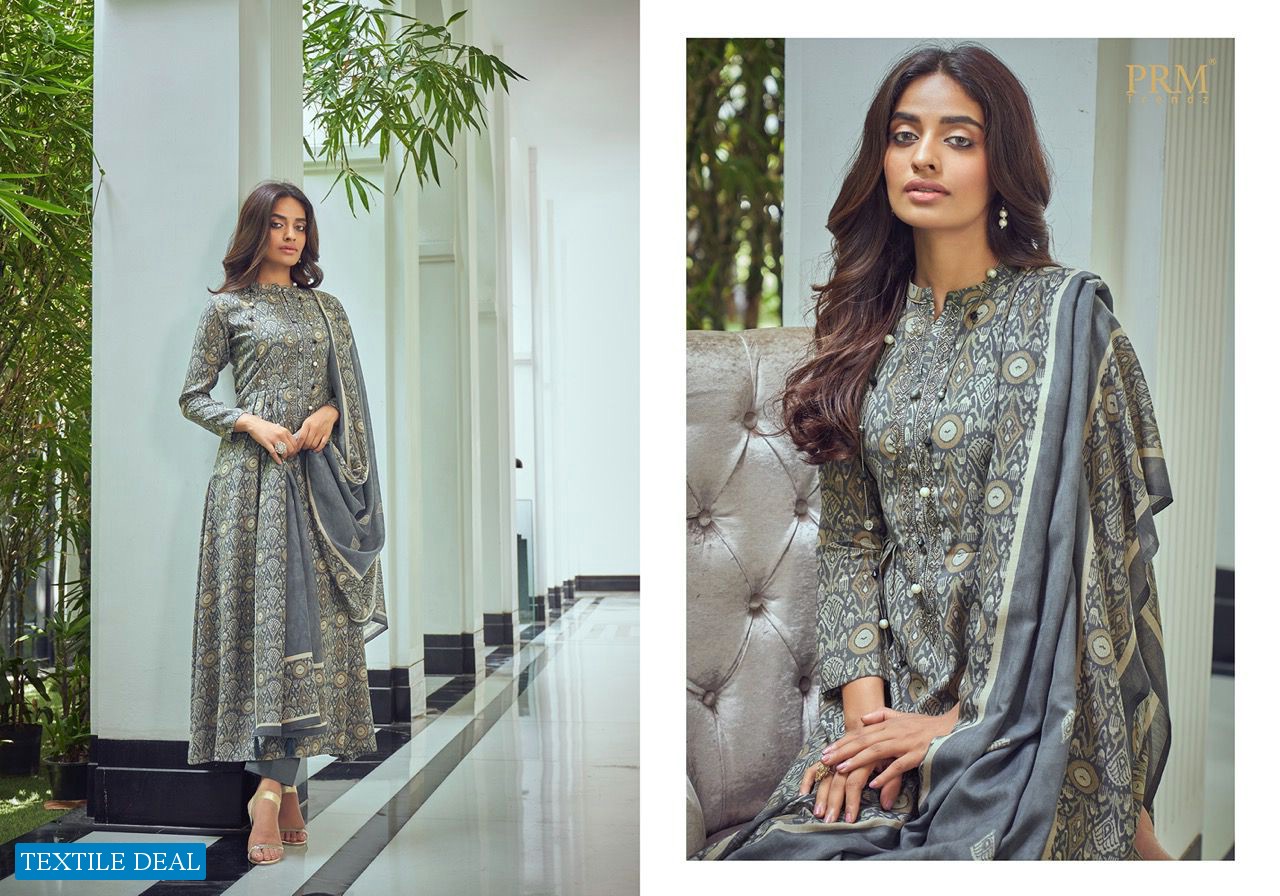 PRM Vogue Vol-5 Wholesale Pure Muslin Viscose With Neck Work Salwar Suits