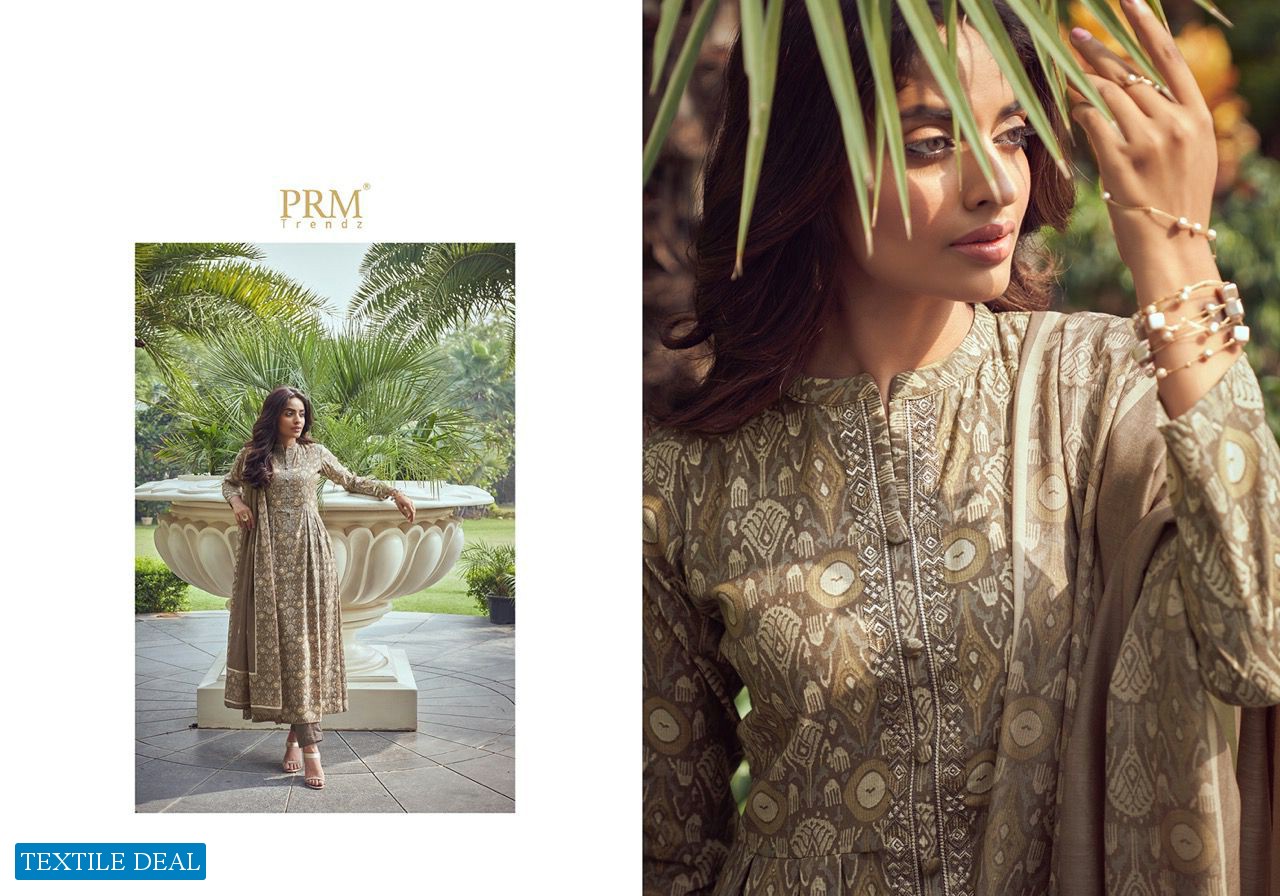 PRM Vogue Vol-5 Wholesale Pure Muslin Viscose With Neck Work Salwar Suits