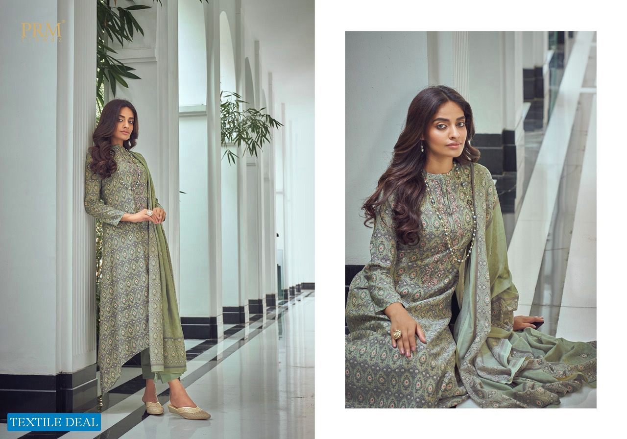 PRM Vogue Vol-5 Wholesale Pure Muslin Viscose With Neck Work Salwar Suits