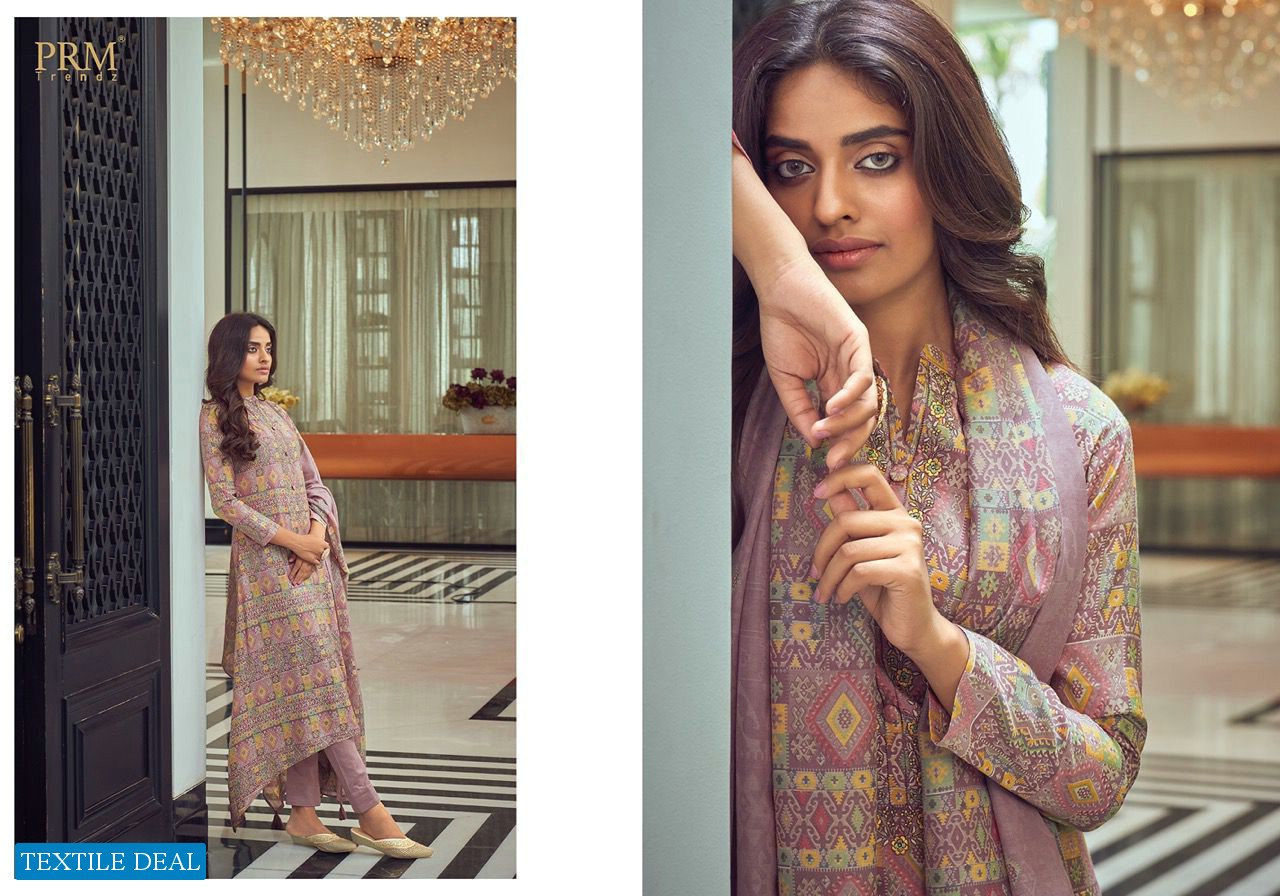 PRM Vogue Vol-5 Wholesale Pure Muslin Viscose With Neck Work Salwar Suits