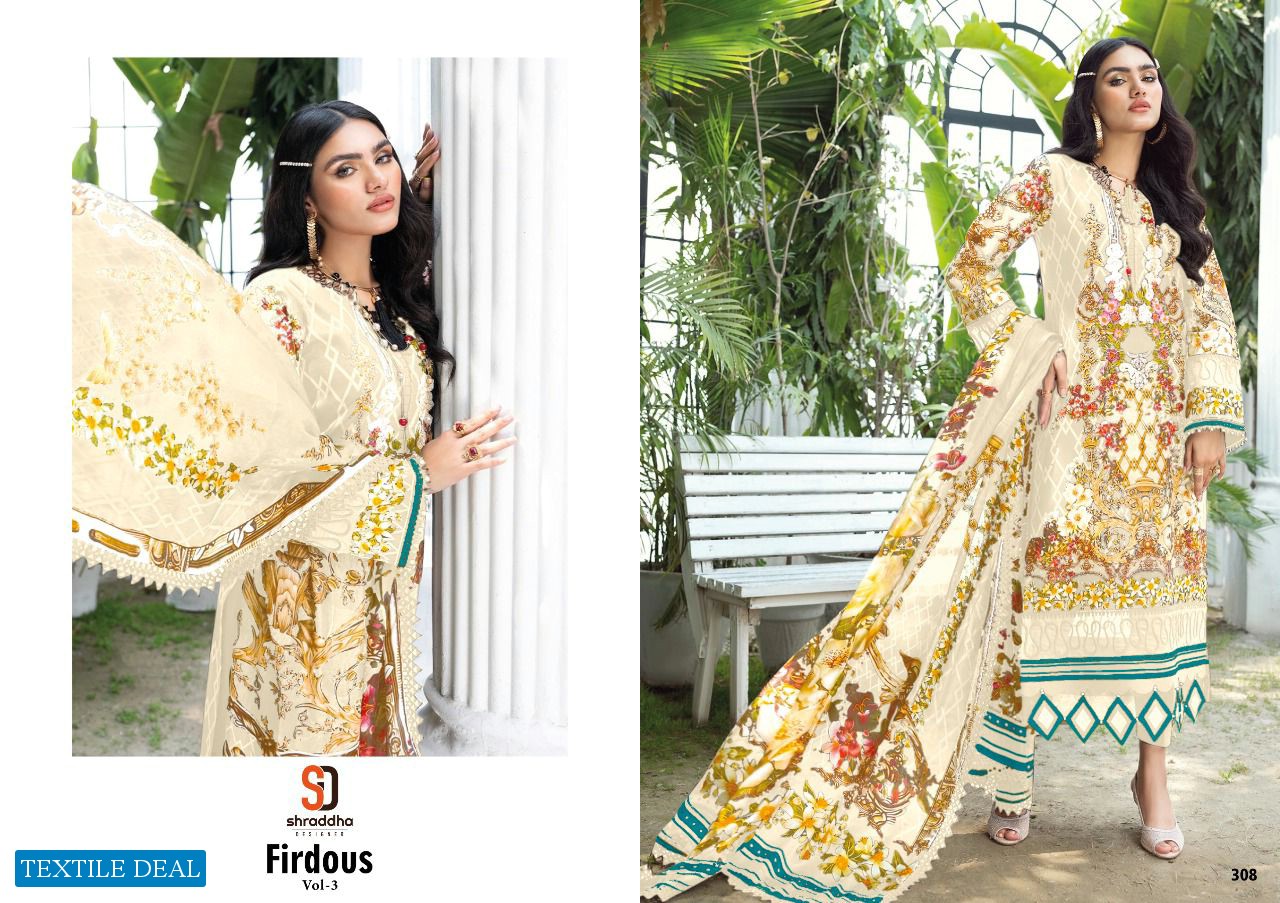 Shraddha FIrdous Vol-3 Wholesale Pakistani Concept Dress