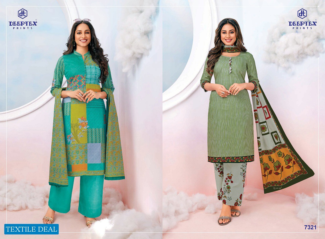 Deeptex Miss India Vol-73 Wholesale Pure Cotton Printed Dress Material