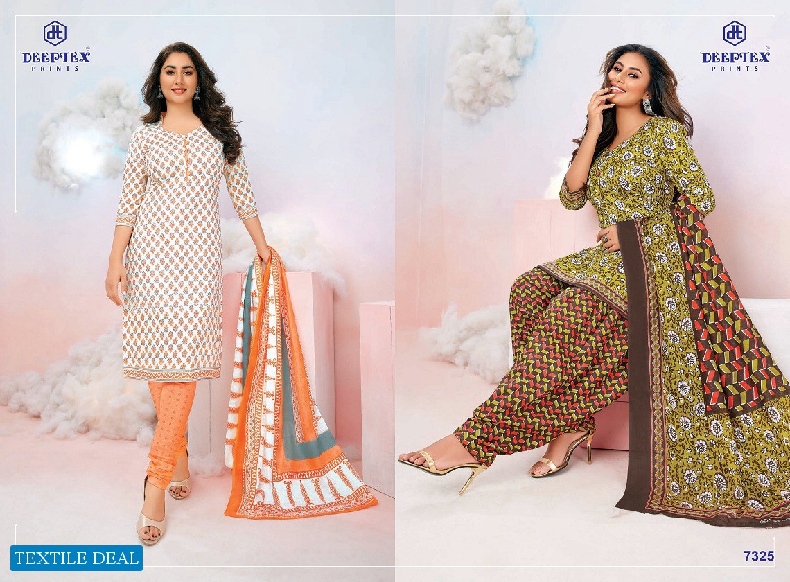 Deeptex Miss India Vol-73 Wholesale Pure Cotton Printed Dress Material