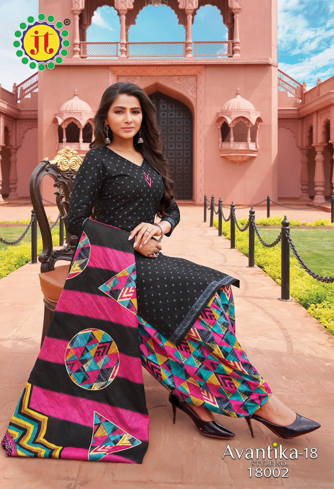 JT Avantika Vol-18 Wholesale Patiyala Special Cotton Printed Dress Material