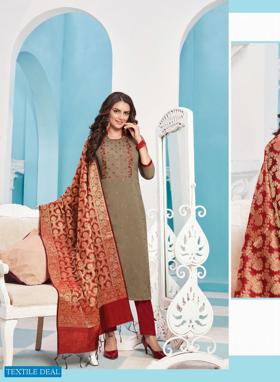 Vishnu Banarasi Wholesale Pure Silk Dress Material