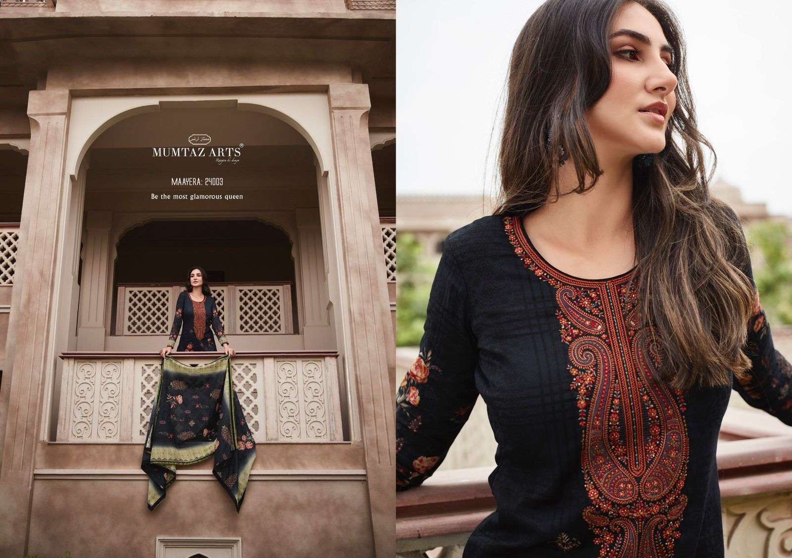 MAAYERA BY MUMTAZ ARTS LAWN COTTON EMBROIDERY FANCY SALWAR KAMEEZ