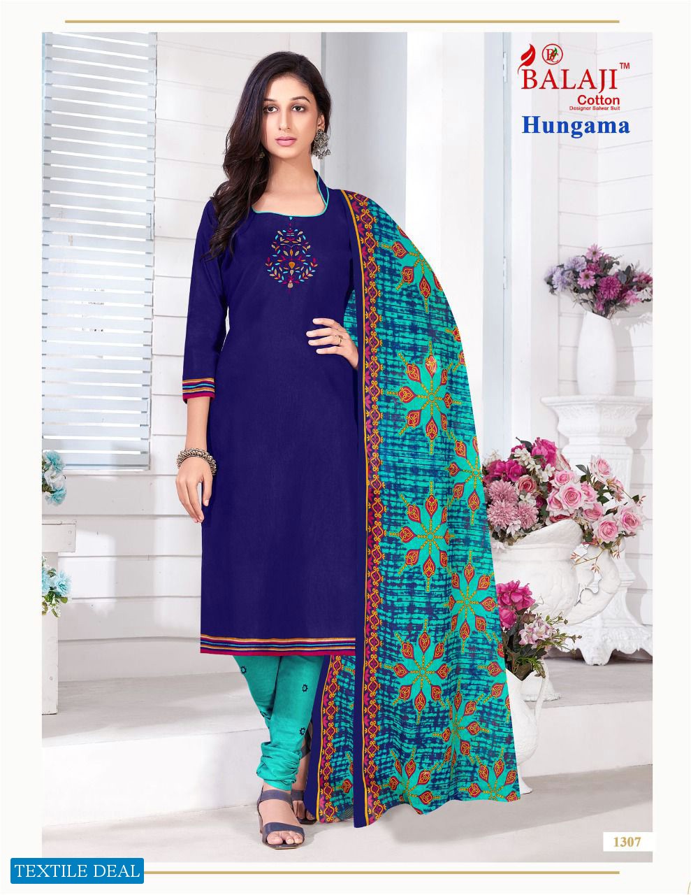 Balaji Hungama Vol-13 Wholesale Pure Cotton Printed Dress Material