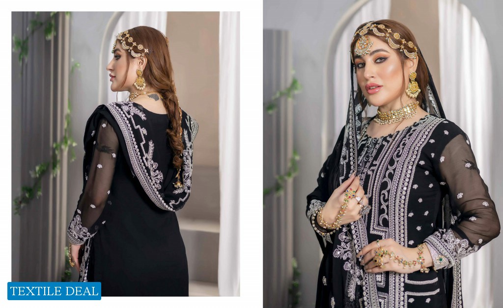 Schick Jazmin Semi Stitched Luxury Chiffon Original Pakistani Suits
