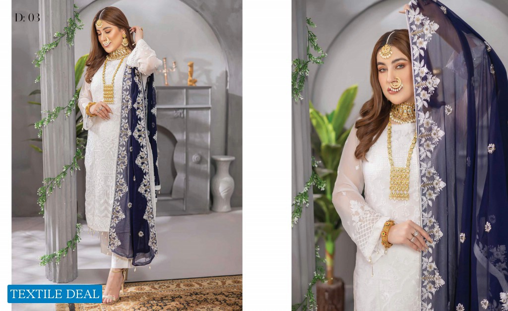 Schick Jazmin Semi Stitched Luxury Chiffon Original Pakistani Suits