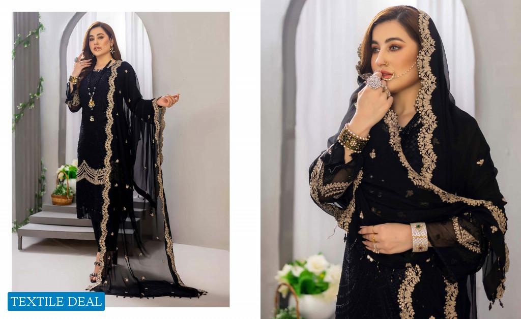 Schick Jazmin Semi Stitched Luxury Chiffon Original Pakistani Suits