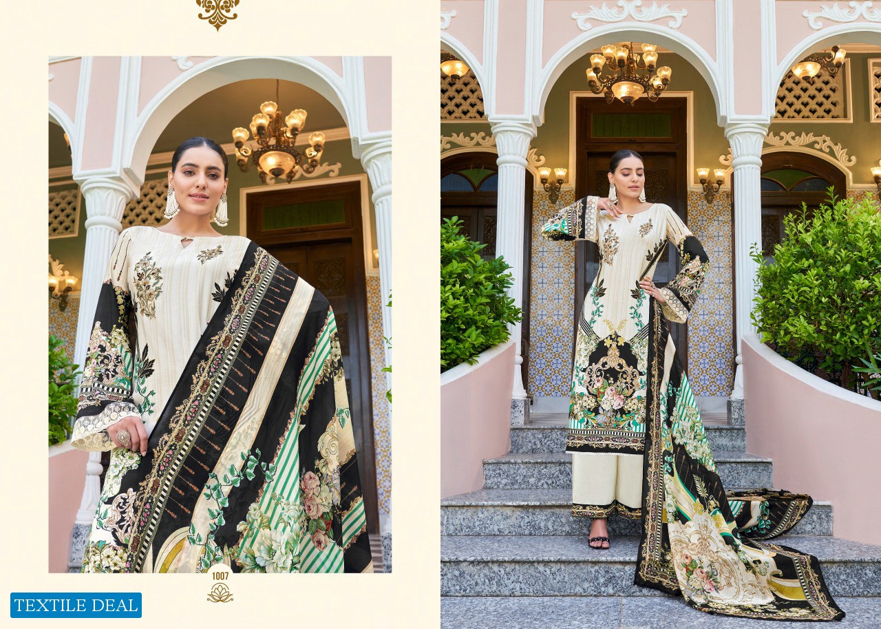 Noorie Art Bagh-E-Gulshan Wholesale Pure Superior Embroidery Dress Material