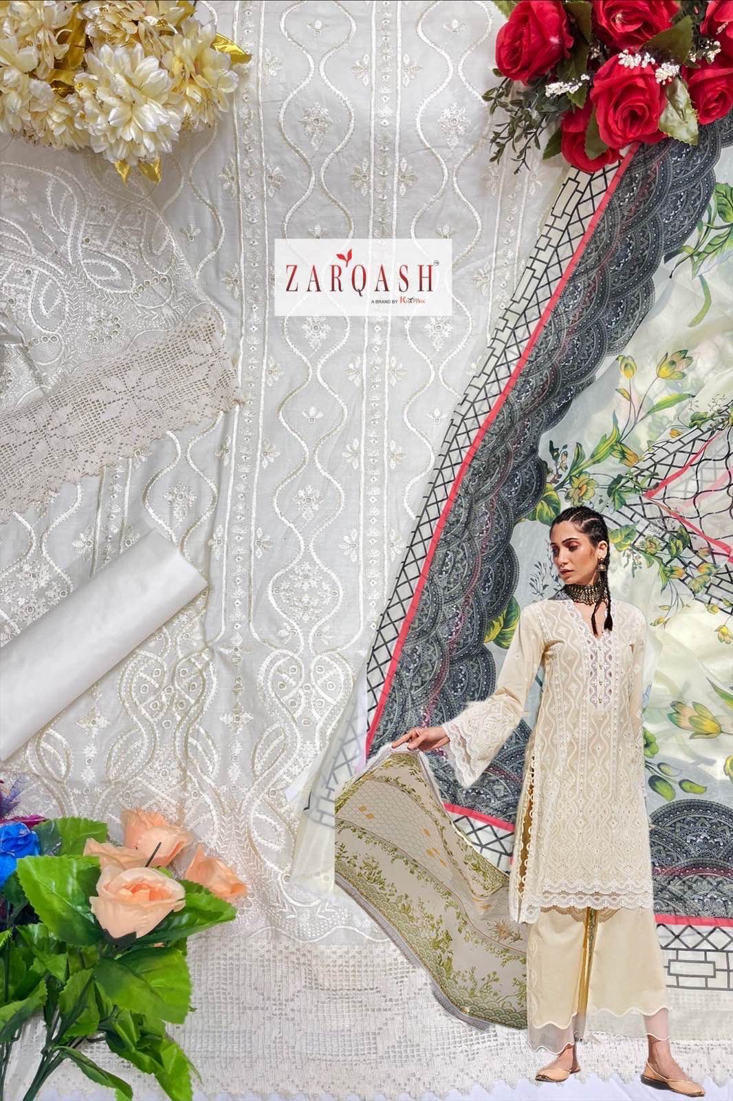 Zarqash Lawankari Vol-24 Wholesale Pakistani Concept Dress