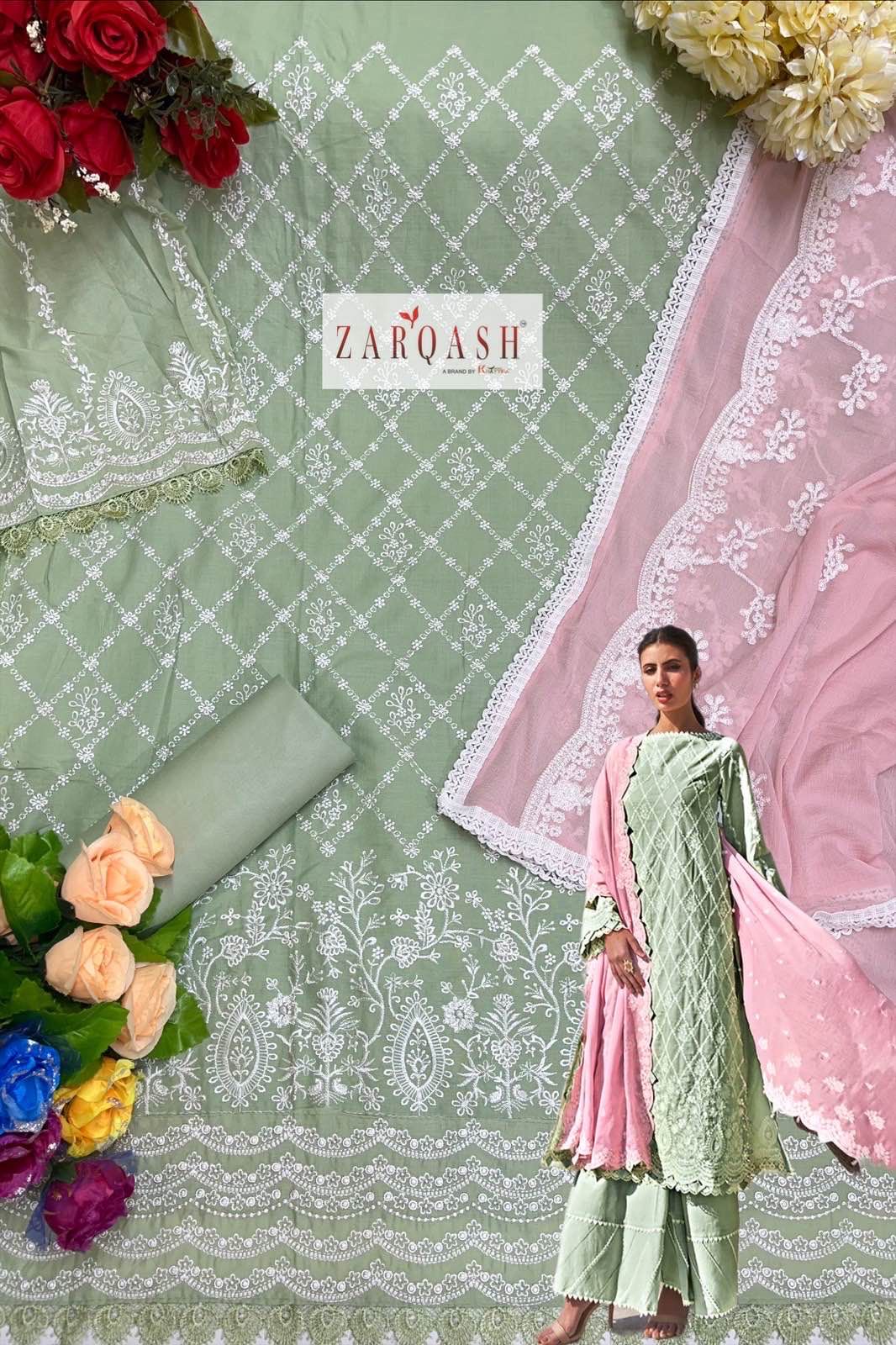 Zarqash Lawankari Vol-24 Wholesale Pakistani Concept Dress