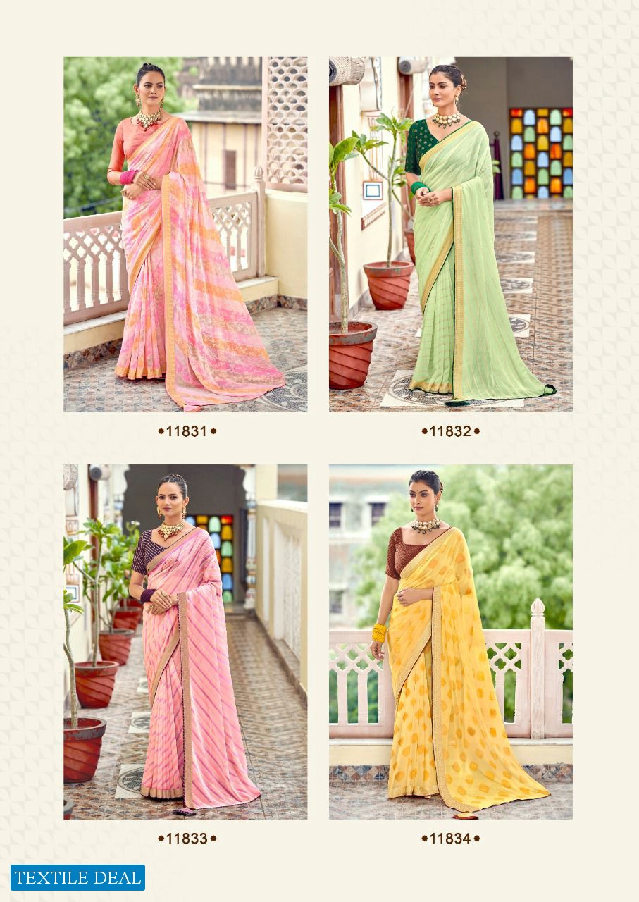 5D Janki Wholesale Georgette Printed Casual Sarees