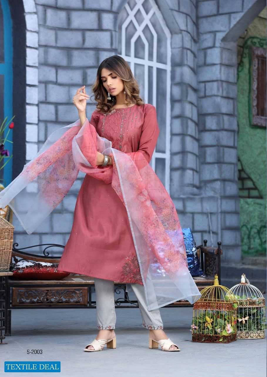 Kalki Fanna Wholesale Full Stitched 3 Piece Salwar Kameez