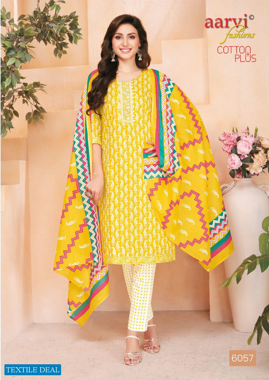 Aarvi Cotton Plus Wholesale Cambric Cotton Dress Material