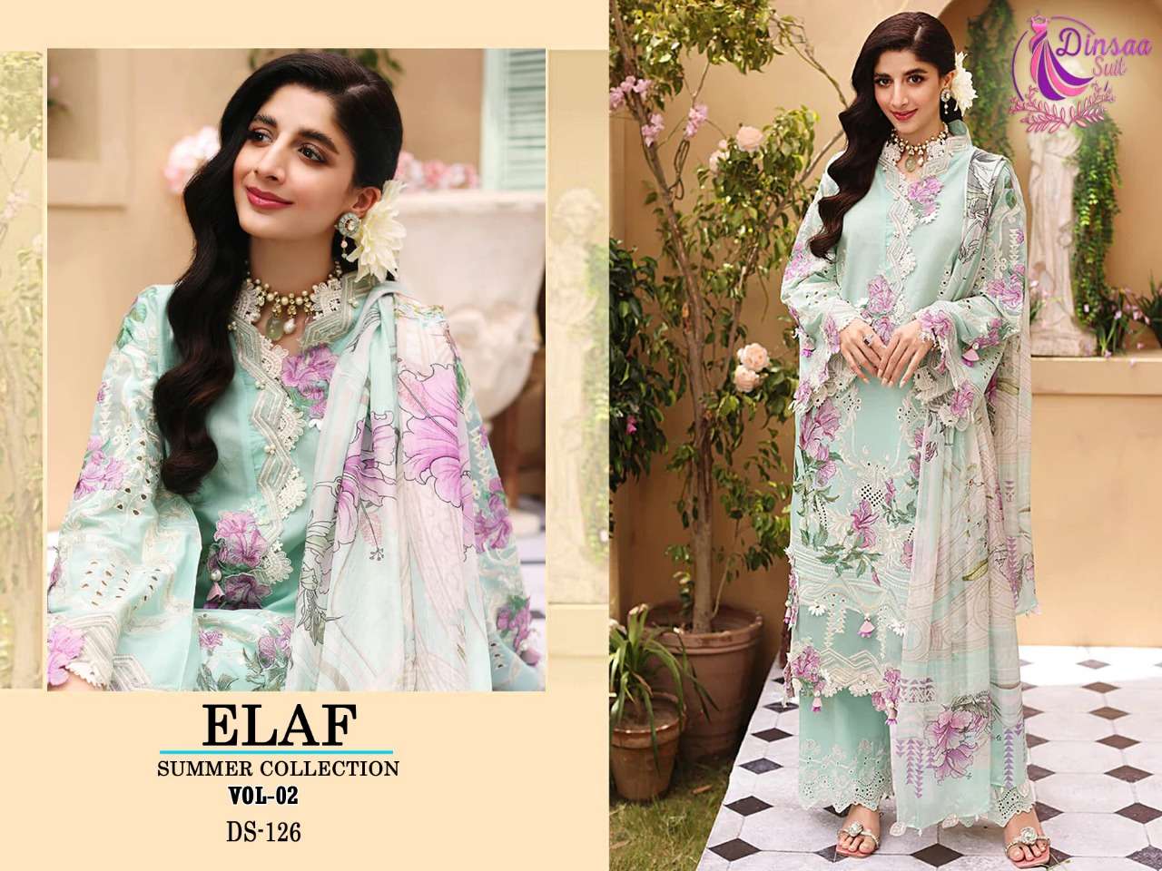 DINSAA SUIT ELAF SUMMER VOL 2 PAKISTANI DRESSES