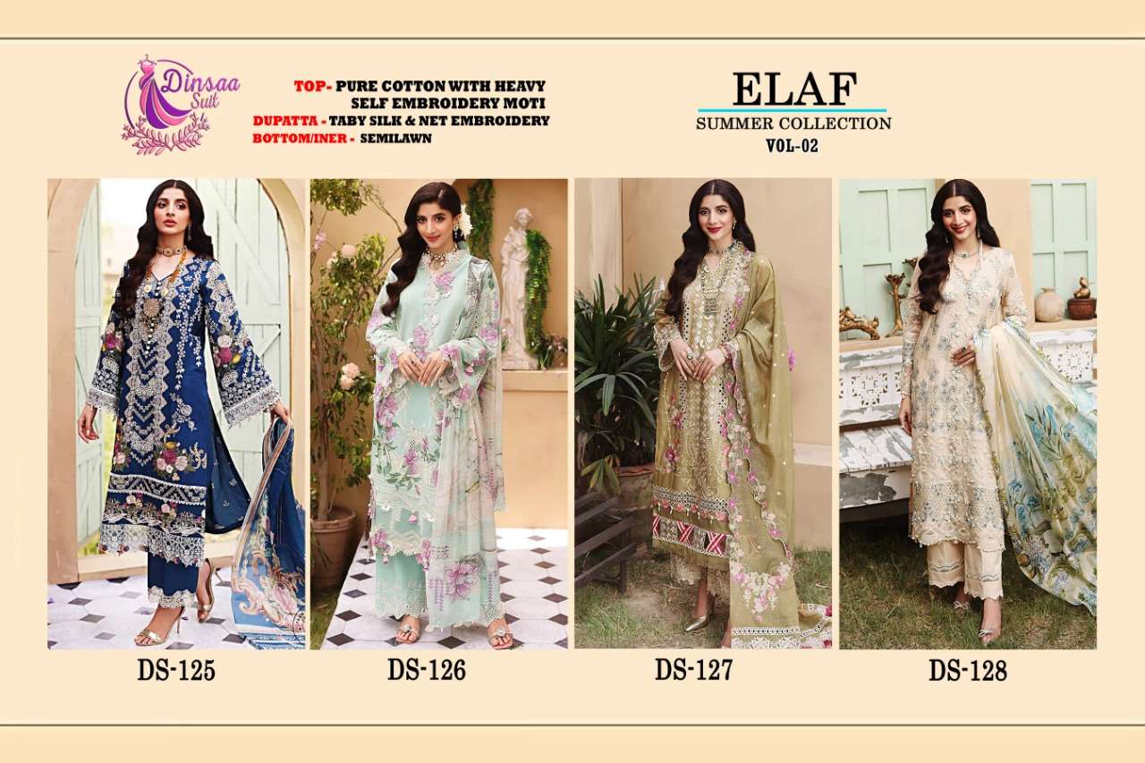 DINSAA SUIT ELAF SUMMER VOL 2 PAKISTANI DRESSES