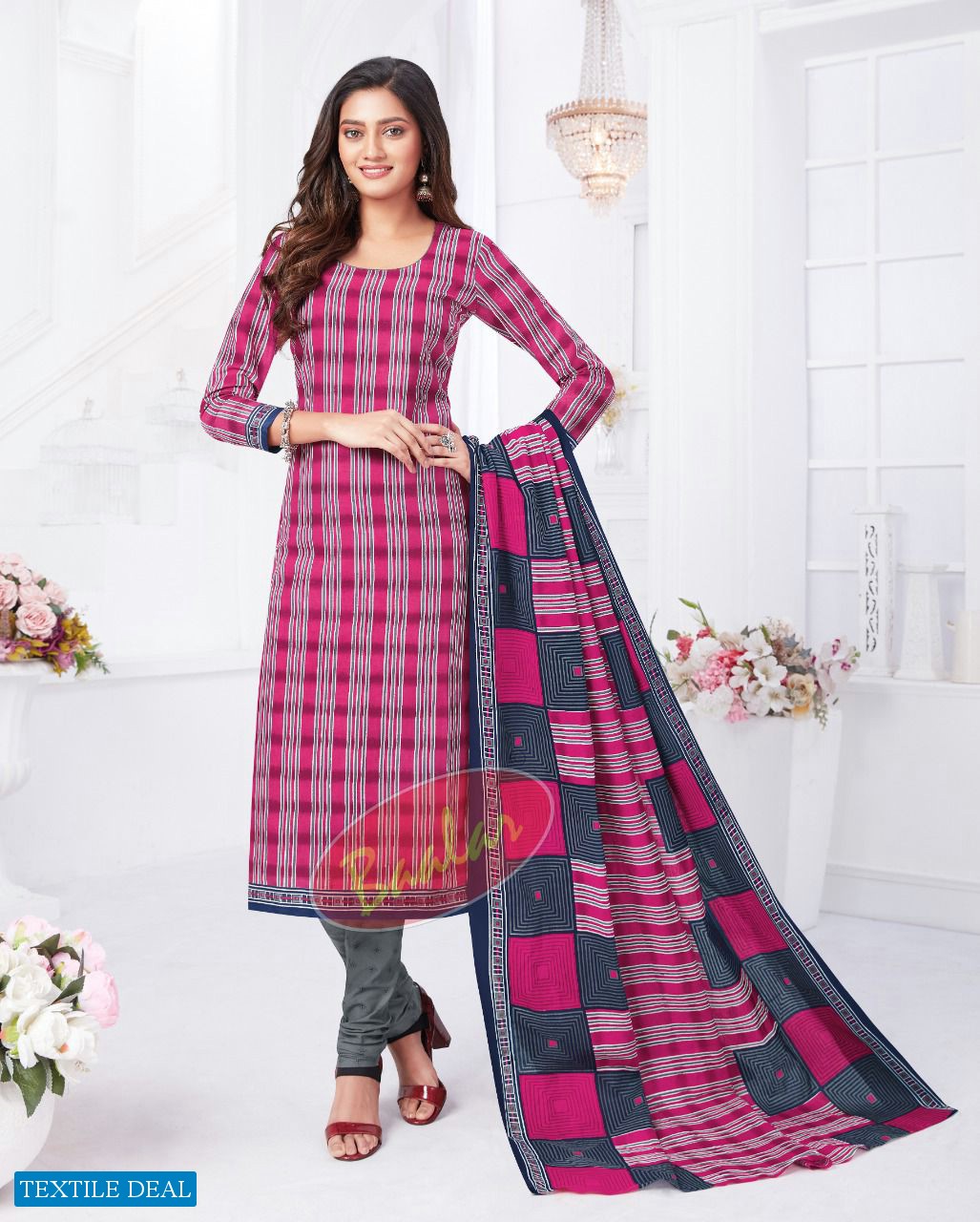 Baalar Zaara Vol-12 Wholesale Pure Cotton Printed Dress Material