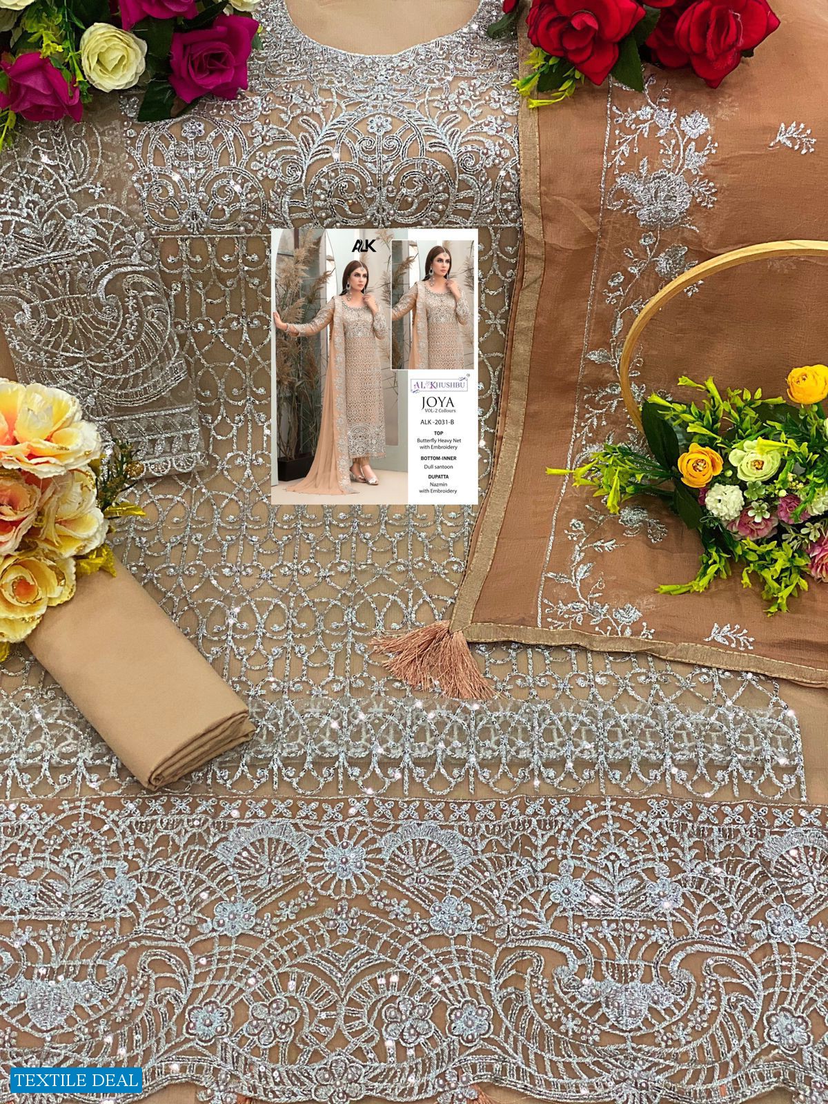 JOYA VOL 1 BY AL KHUSHBU GEORGETTE WORK FANCY DRESSES