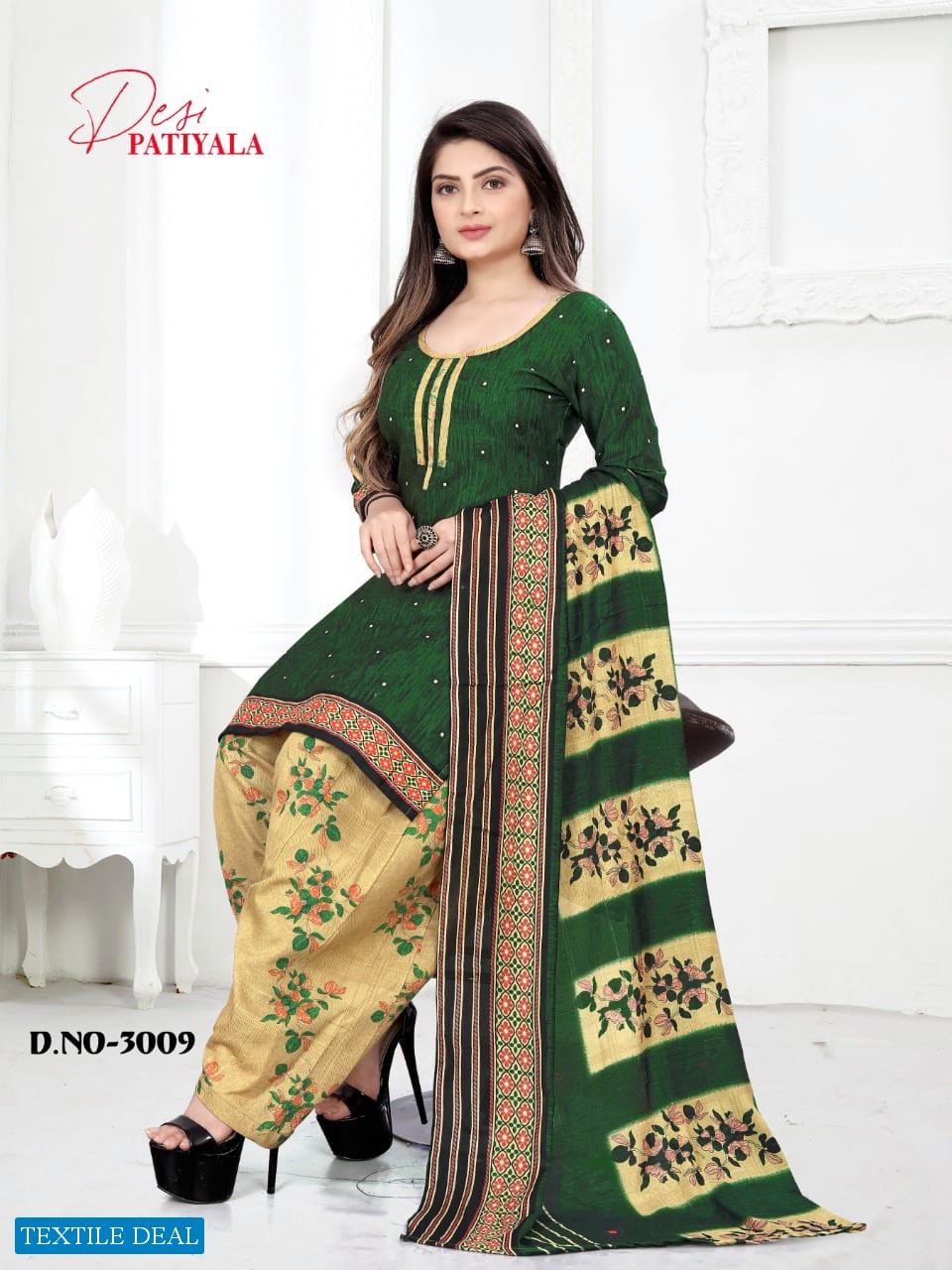 Ganesha Desi Patiyala Vol-3 Wholesale Cotton Printed Dress Material