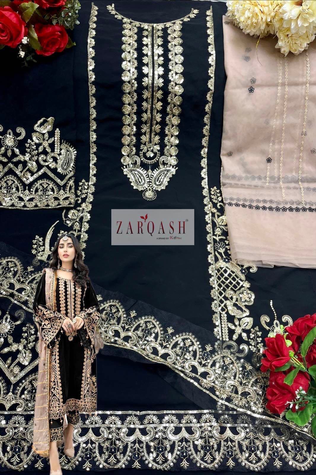 Zarqash Mirha Z-2123 Colour Wholesale Pakistani Concept Suits
