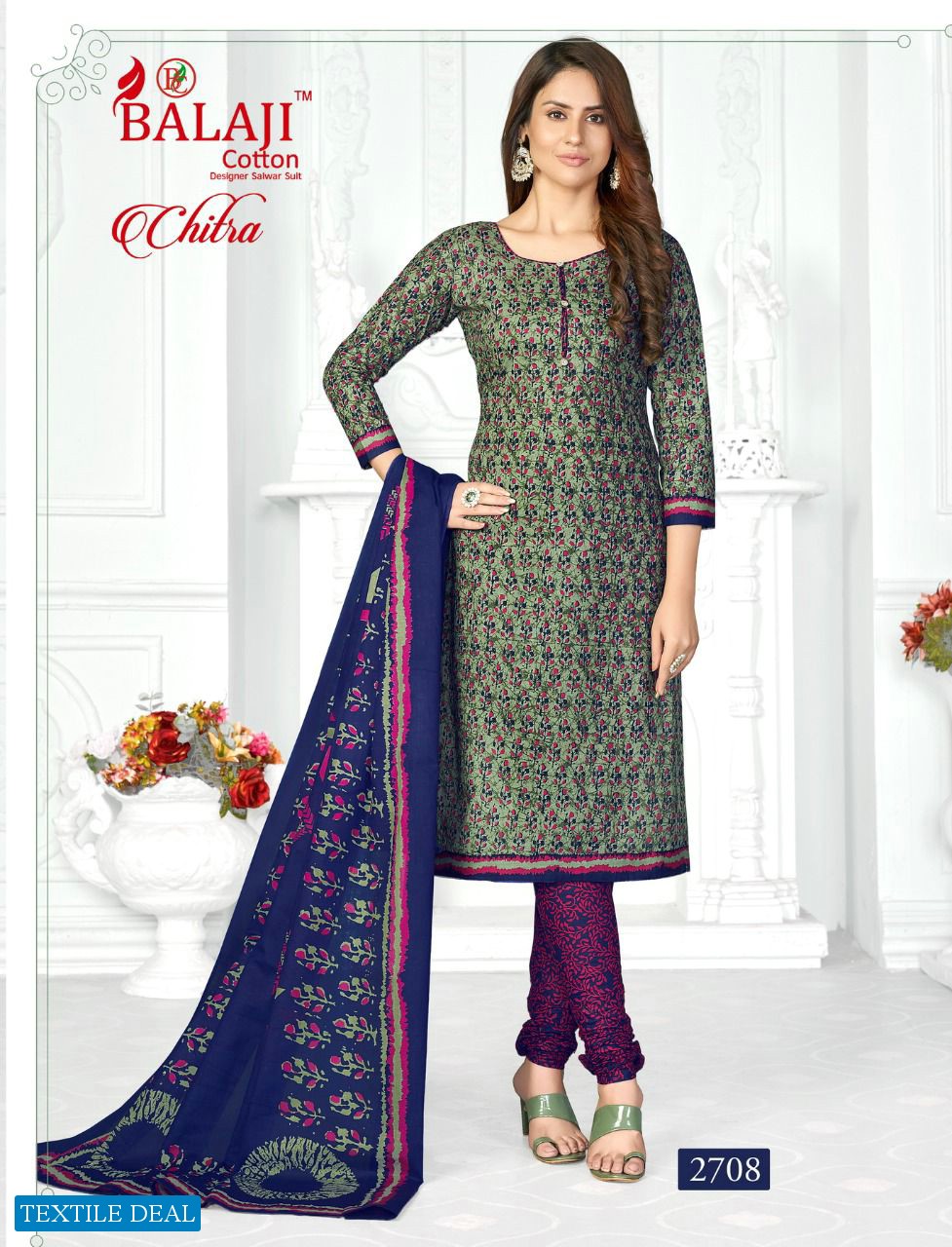 Balaji Chitra Vol-27 Wholesale Pure Cotton Printed Dress Material