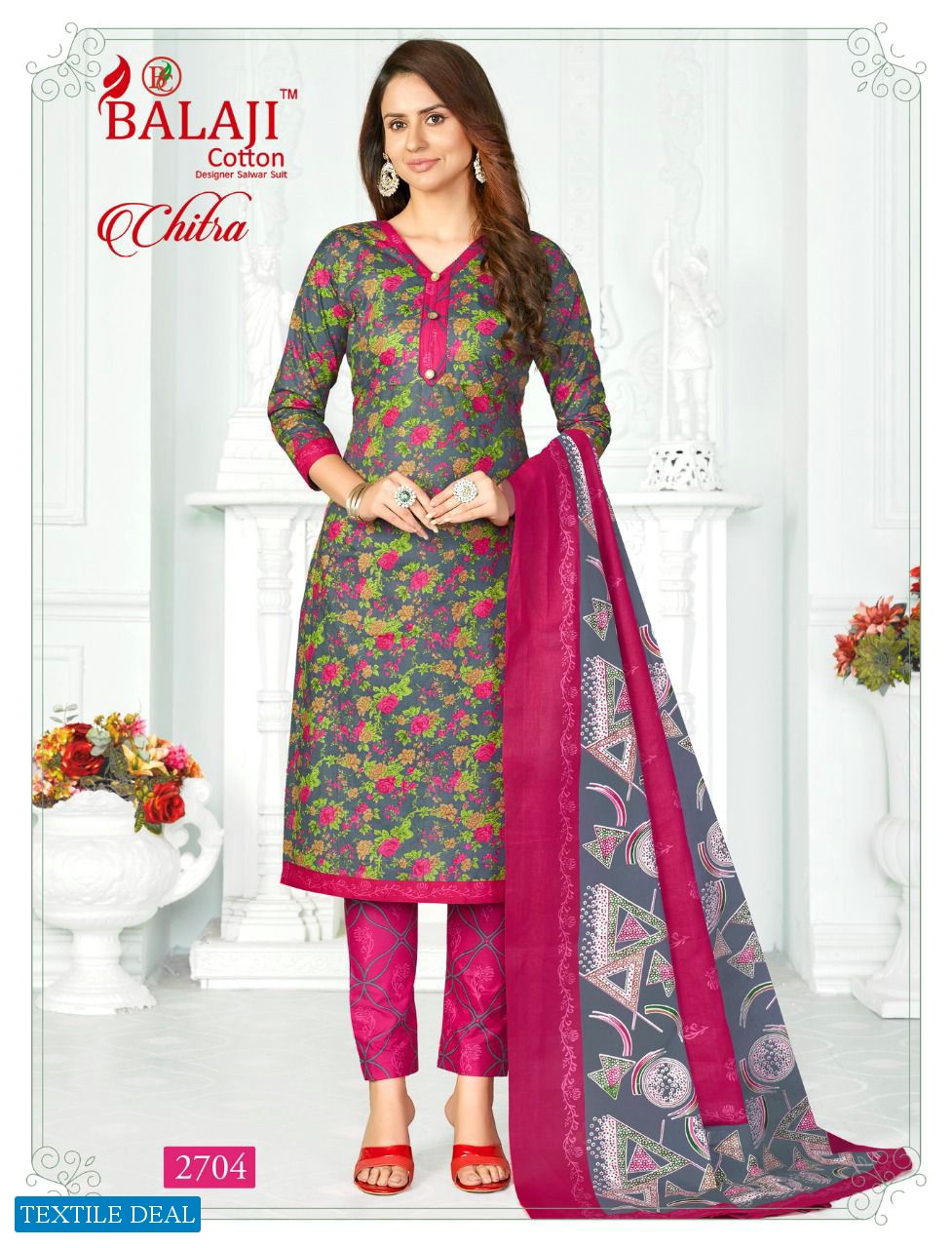 Balaji Chitra Vol-27 Wholesale Pure Cotton Printed Dress Material