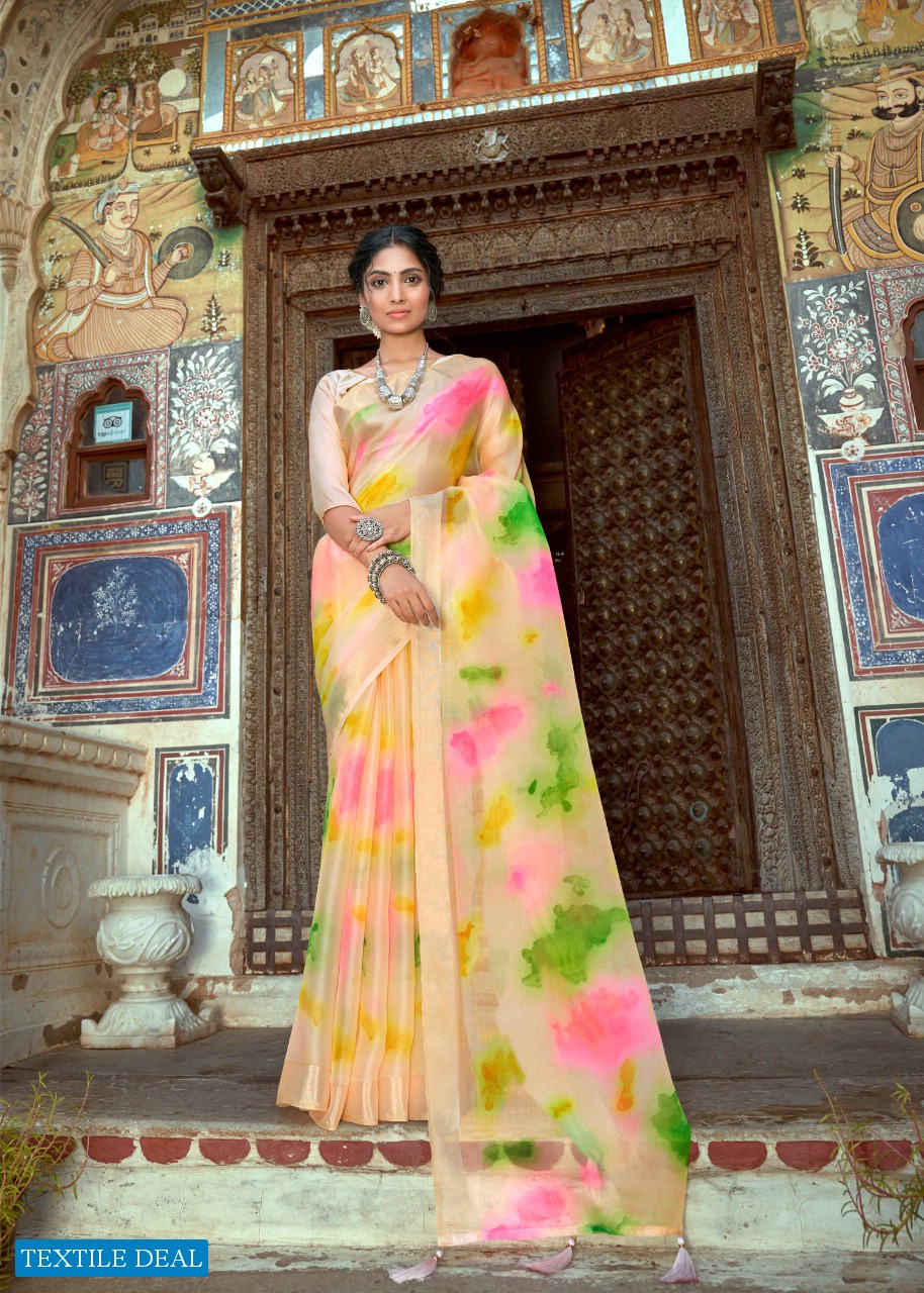 AMANTRAN BY KASHVI CREATION ORGANZA SILK DESIGNER FANCY SAREES