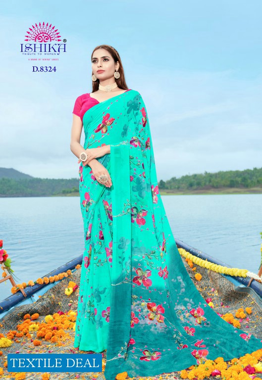 Ishika Crystal Wholesale Printed Indian Sarees